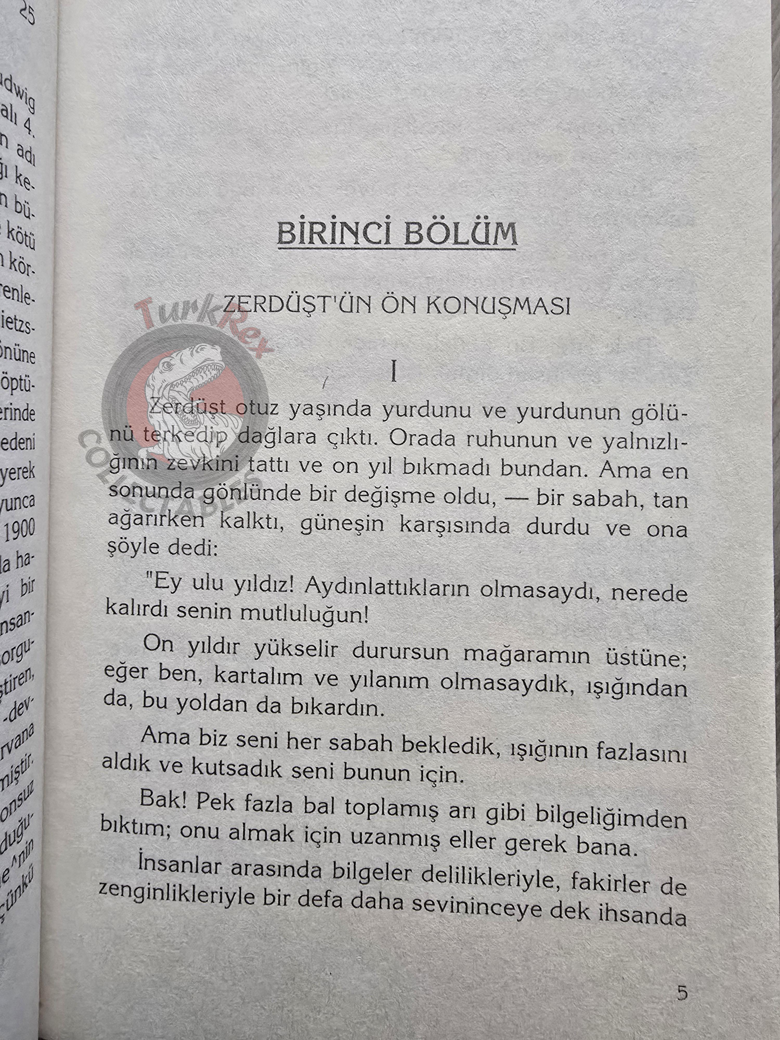 Friedrich Nietzsche – Thus Spoke Zarathustra 2006 Turkish Book Turkey