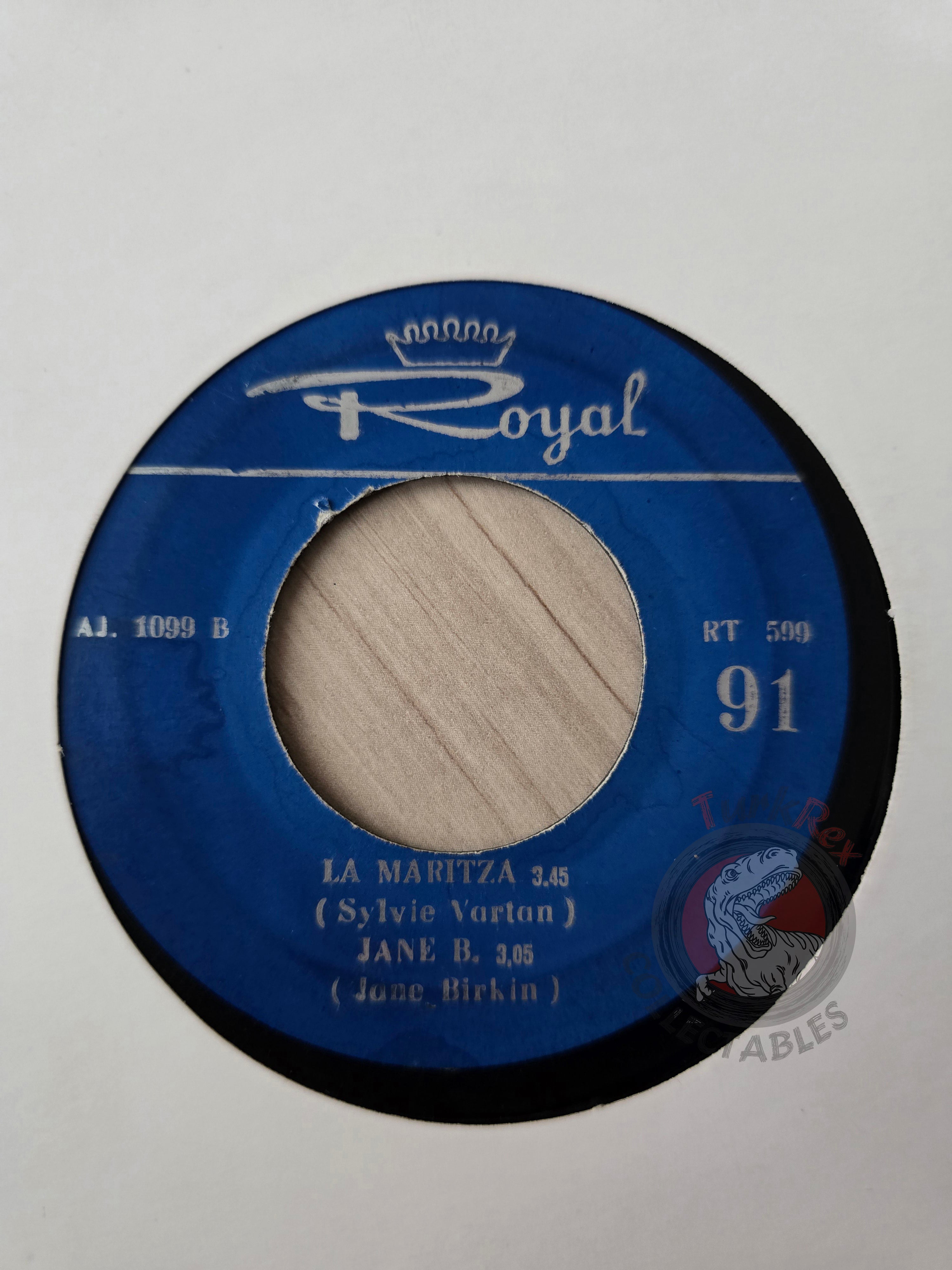 Sylvie Vartan / Jane Birkin & Serge Gainsbourg 7" Iran Pressing Vinyl Iranian Edition