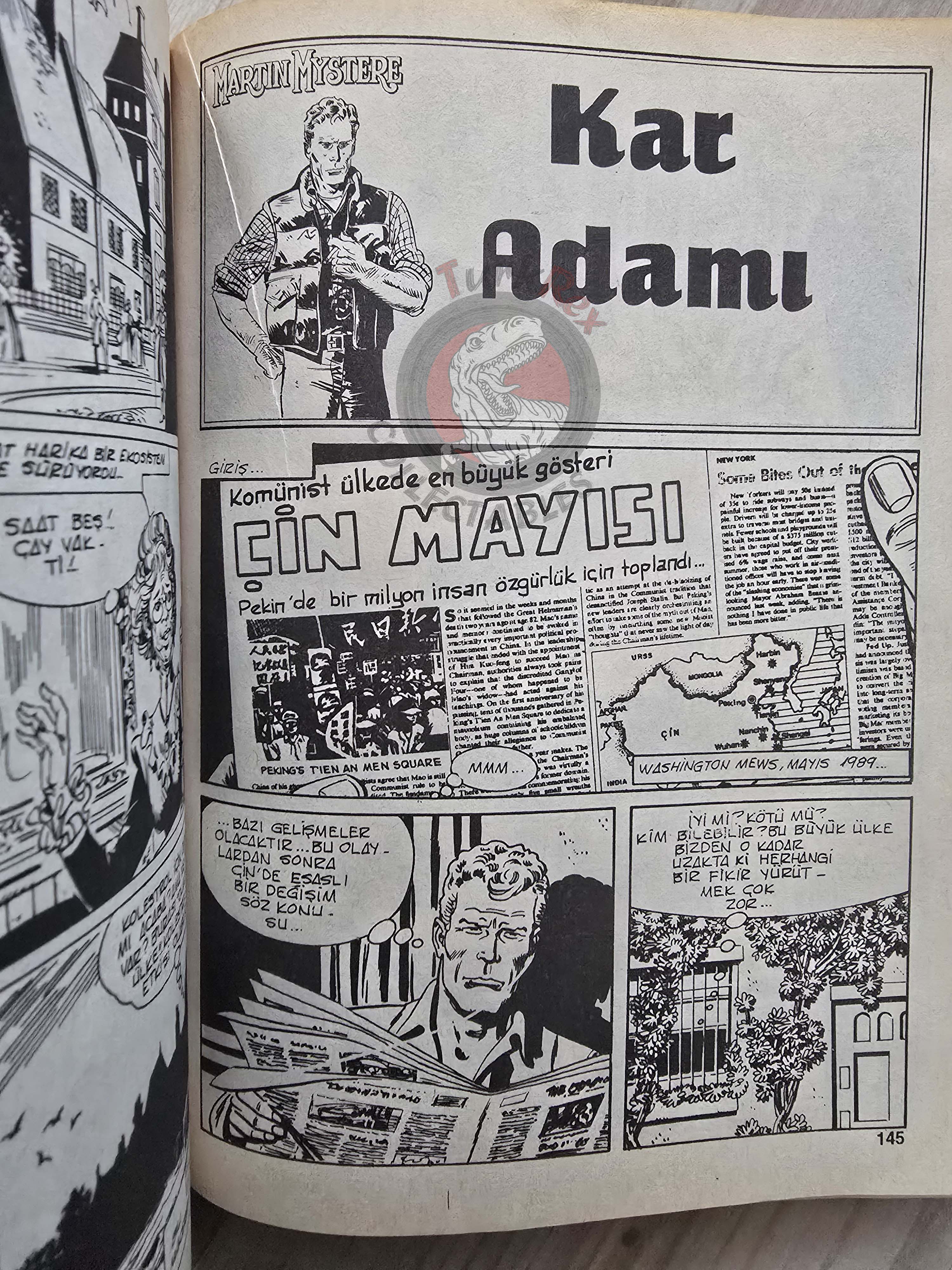 Martin Mystère #35 La Terra Che Non C’è 80s Turkish Comic Turkey #86 #87