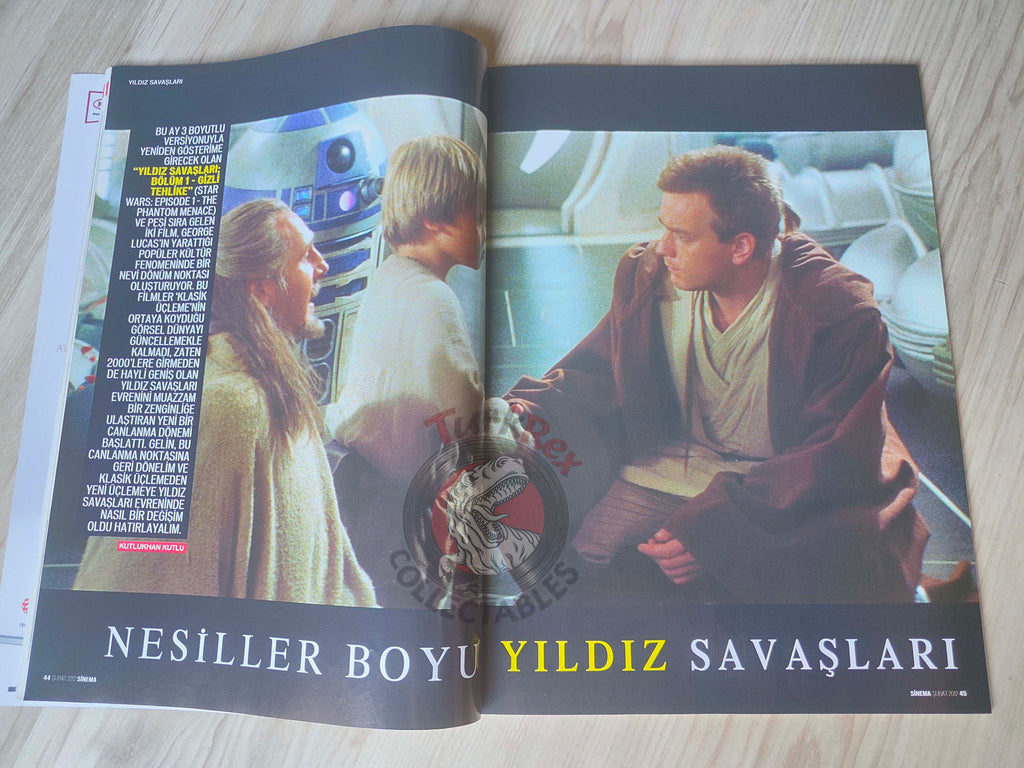Sinema 2012 Star Wars: Episode I – The Phantom Menace Turkish Mag Turkey Steven Spielberg
