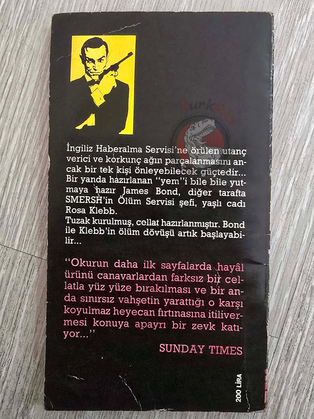 James Bond - From Russia With Love 1983 1st Turkish Book Turkey Ian Fleming