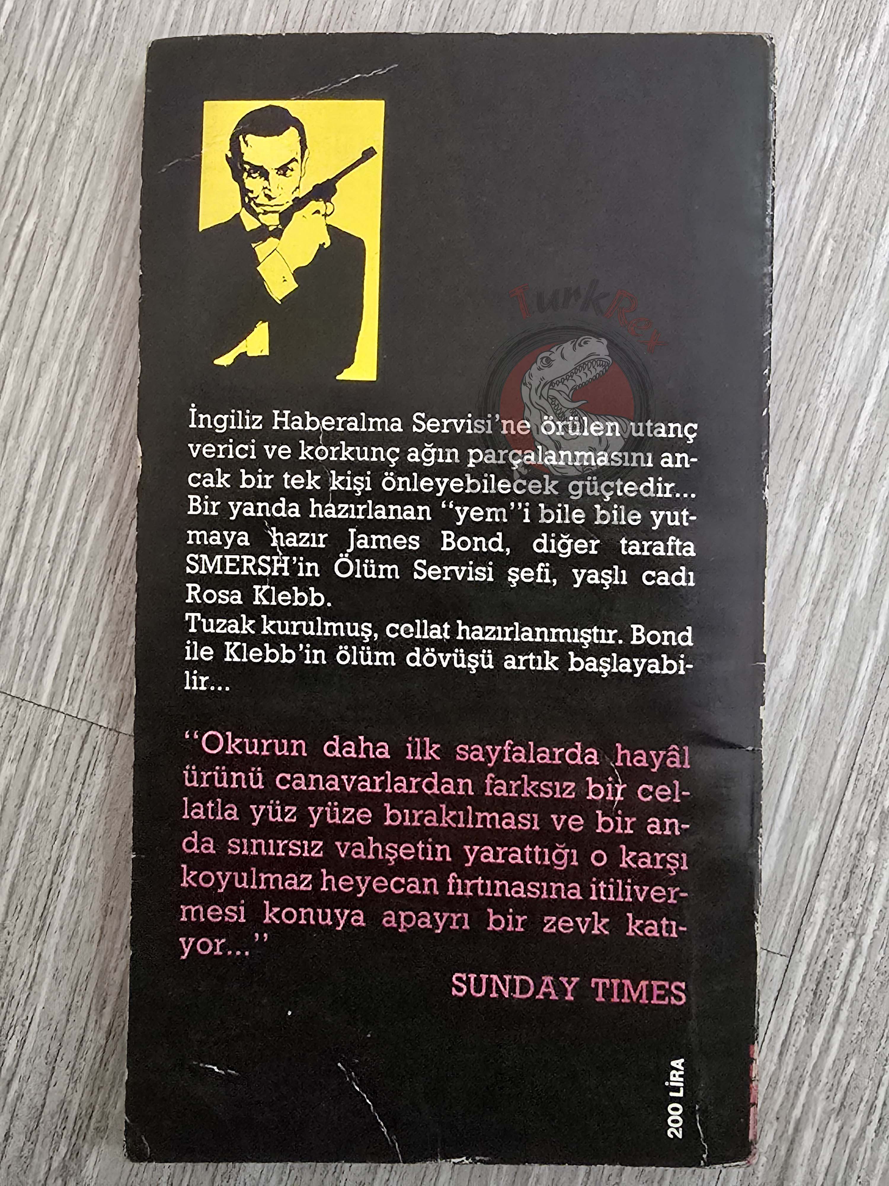 James Bond - From Russia With Love 1983 1st Turkish Book Turkey Ian Fleming