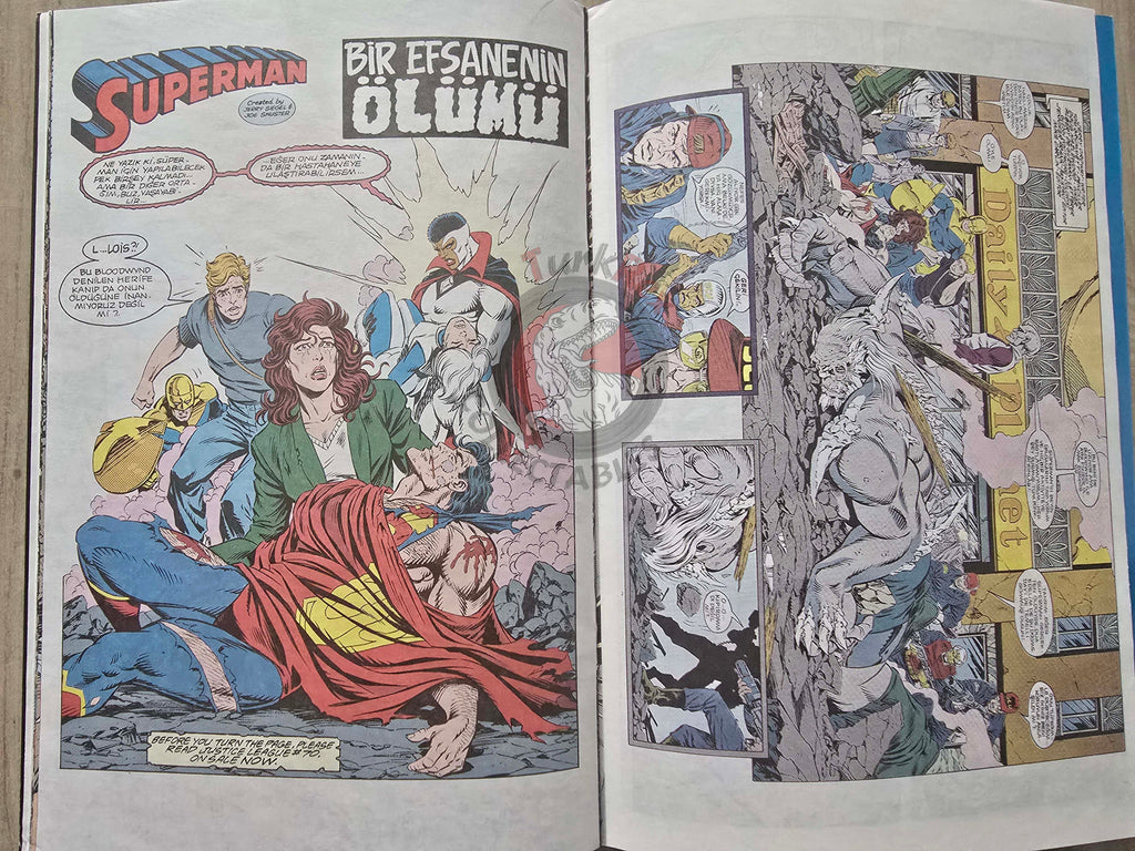 Superman #4 1996 Turkish Comic Turkey #75 The Adventures of #498