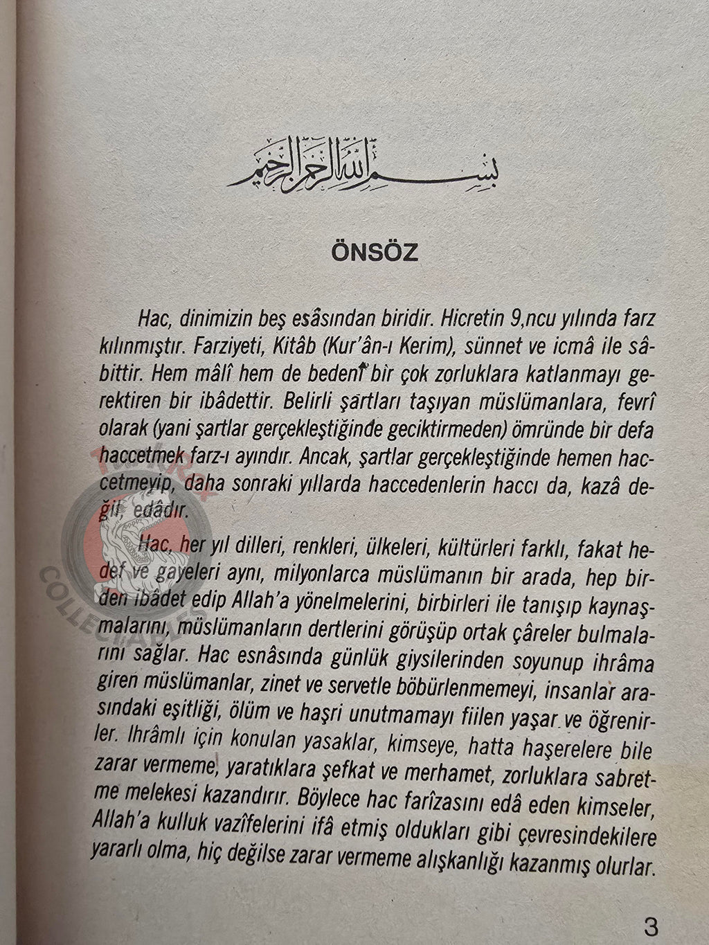 Hajj Guide 1988 Turkish Pilgrimage Handbook with Saudi Arabia Map Mecca Kaaba Medina