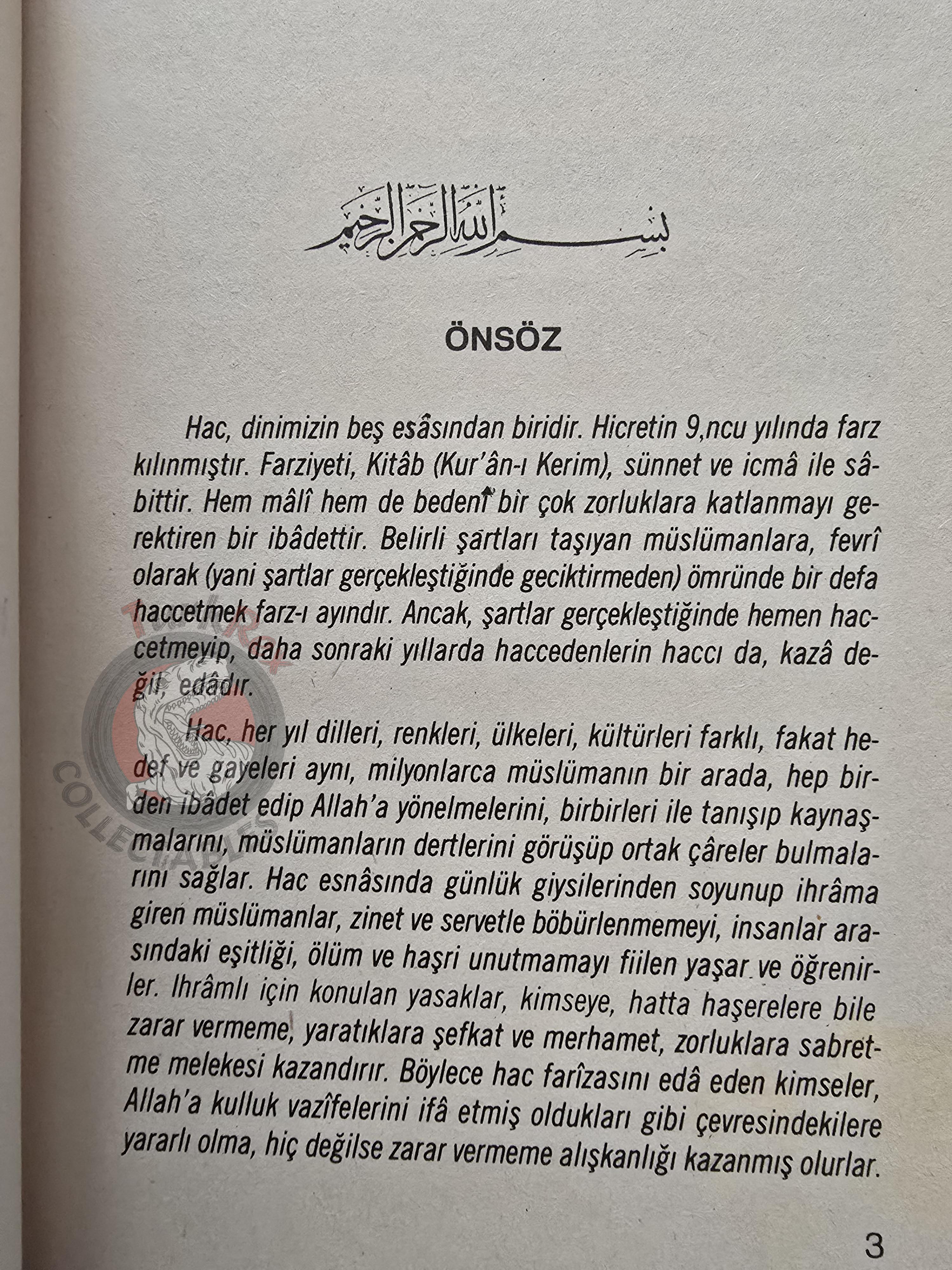 Hajj Guide 1988 Turkish Pilgrimage Handbook with Saudi Arabia Map Mecca Kaaba Medina