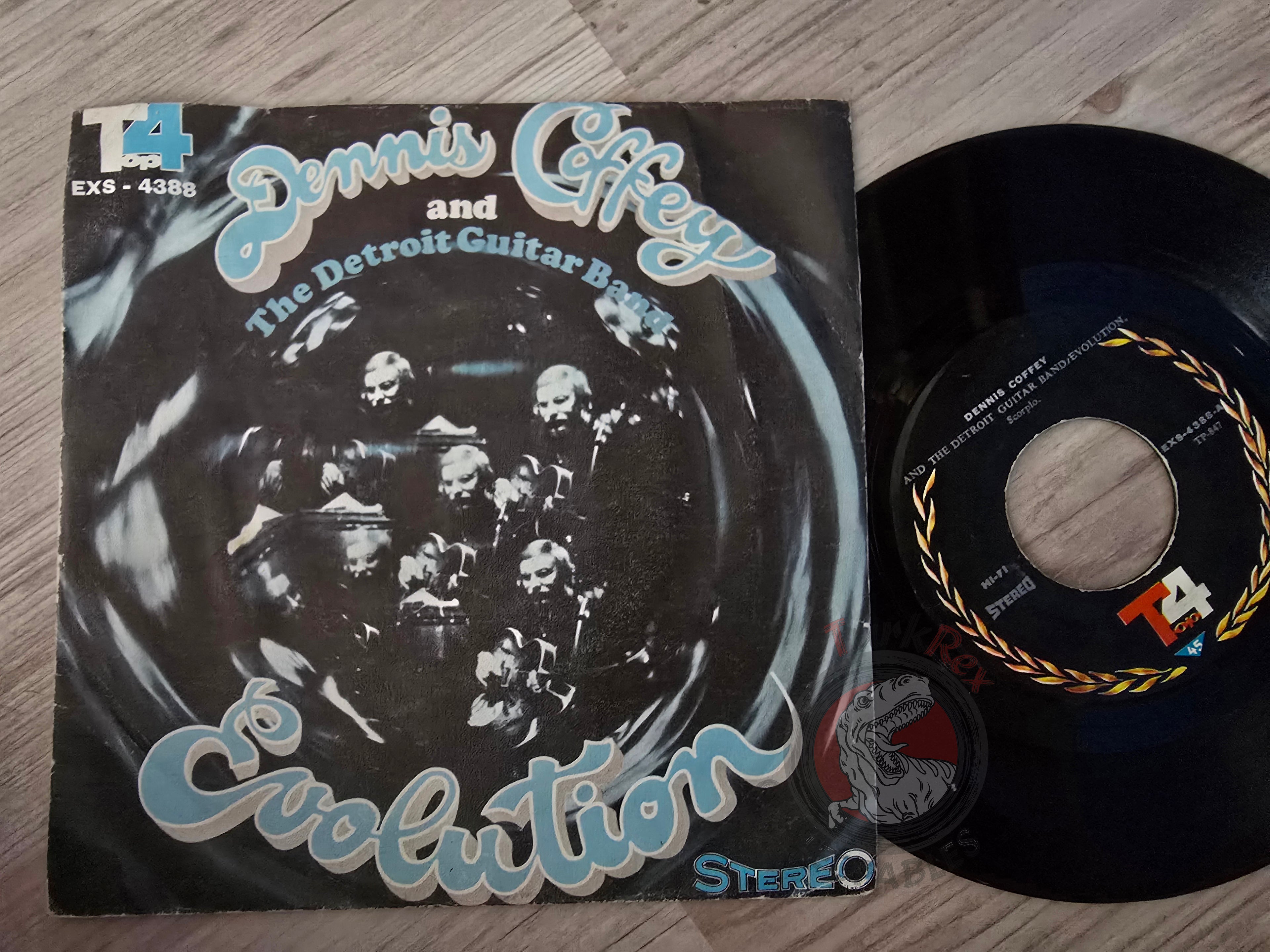 Dennis Coffey And The Detroit Guitar Band – Evolution 7" Iran Pressing Vinyl Iranian Edition
