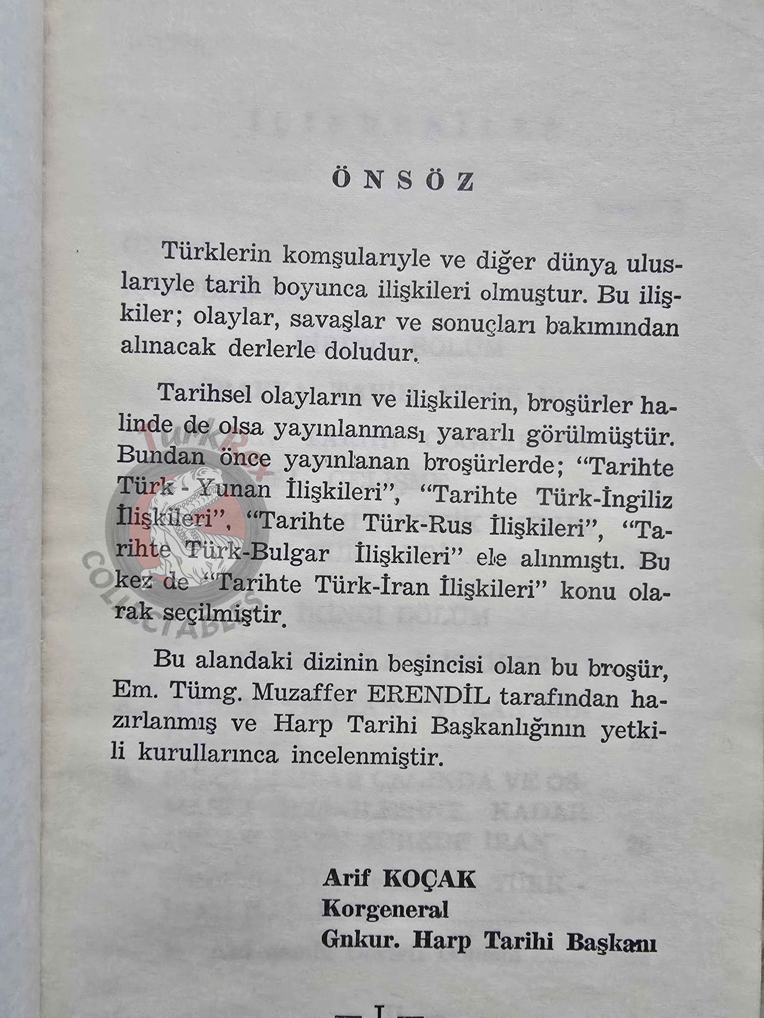 Turkish Iranian Relations in History 1976 Book Iran Turkey Persia Middle East with Maps