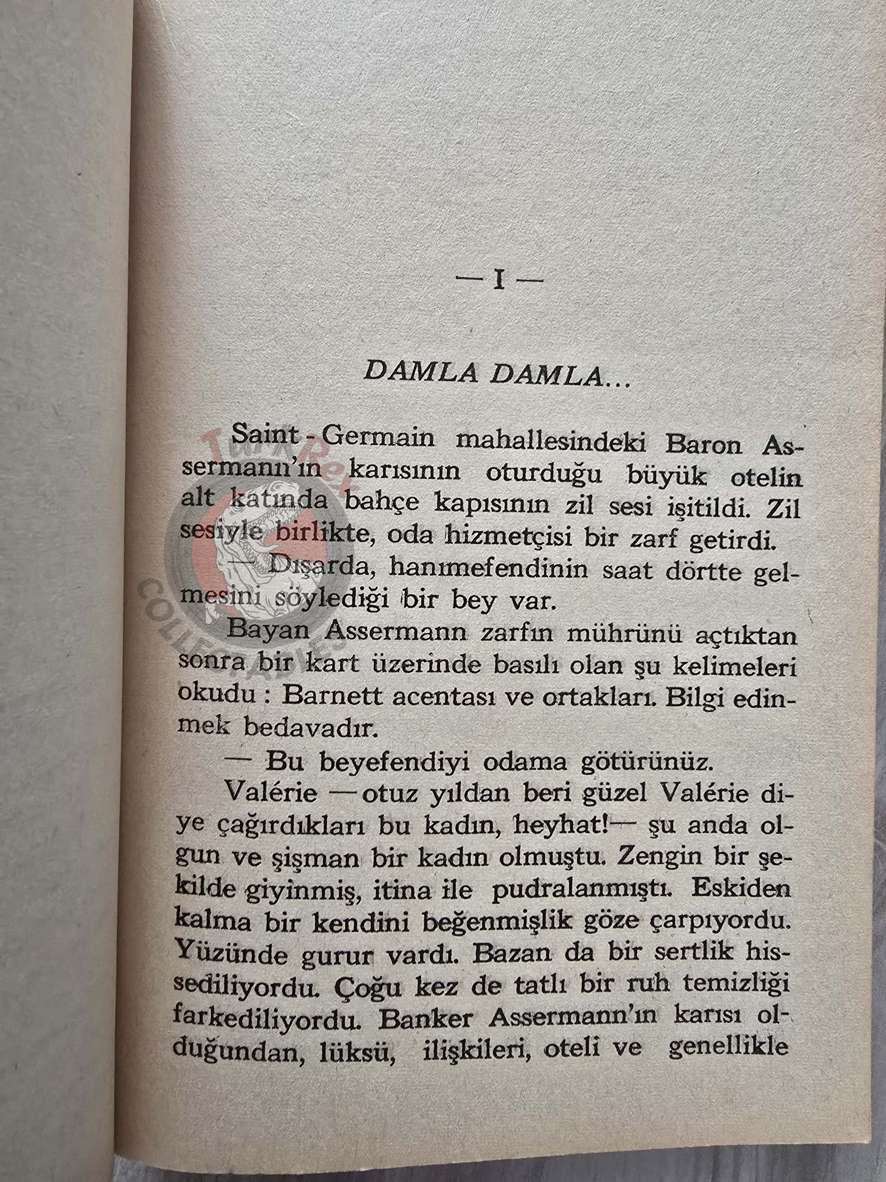 Arsène Lupin - L'Agence Barnett et Cie 1973 Turkish Book Turkey Maurice Leblanc