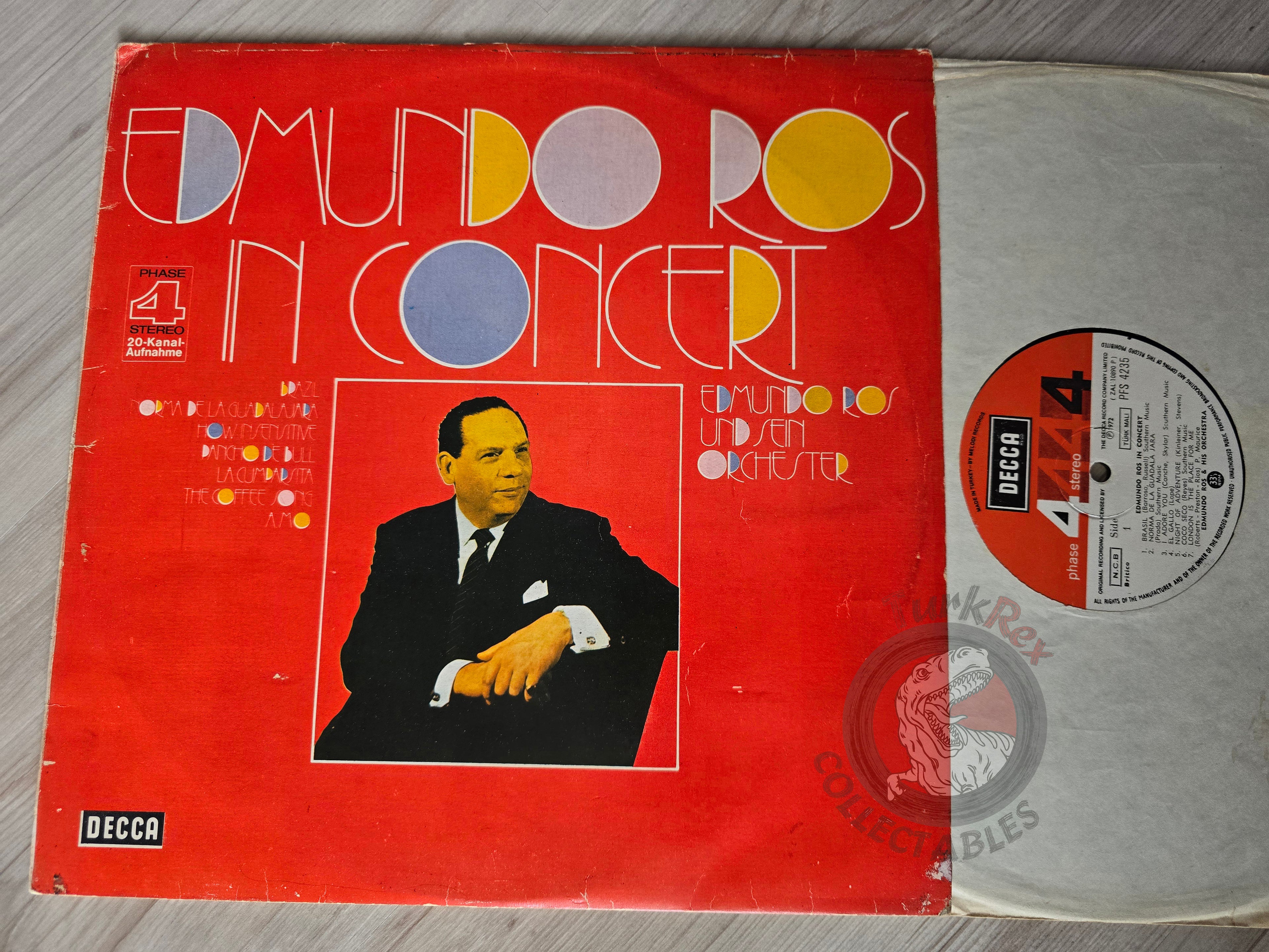 Edmundo Ros – Edmundo Ros In Concert Turkish Pressing Vinyl Turkey Edition