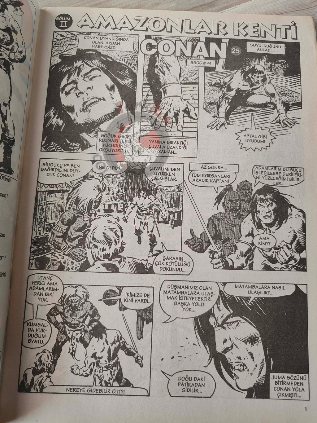 Conan #25 The Savage Sword of Conan #42 Turkish Comic Turkey