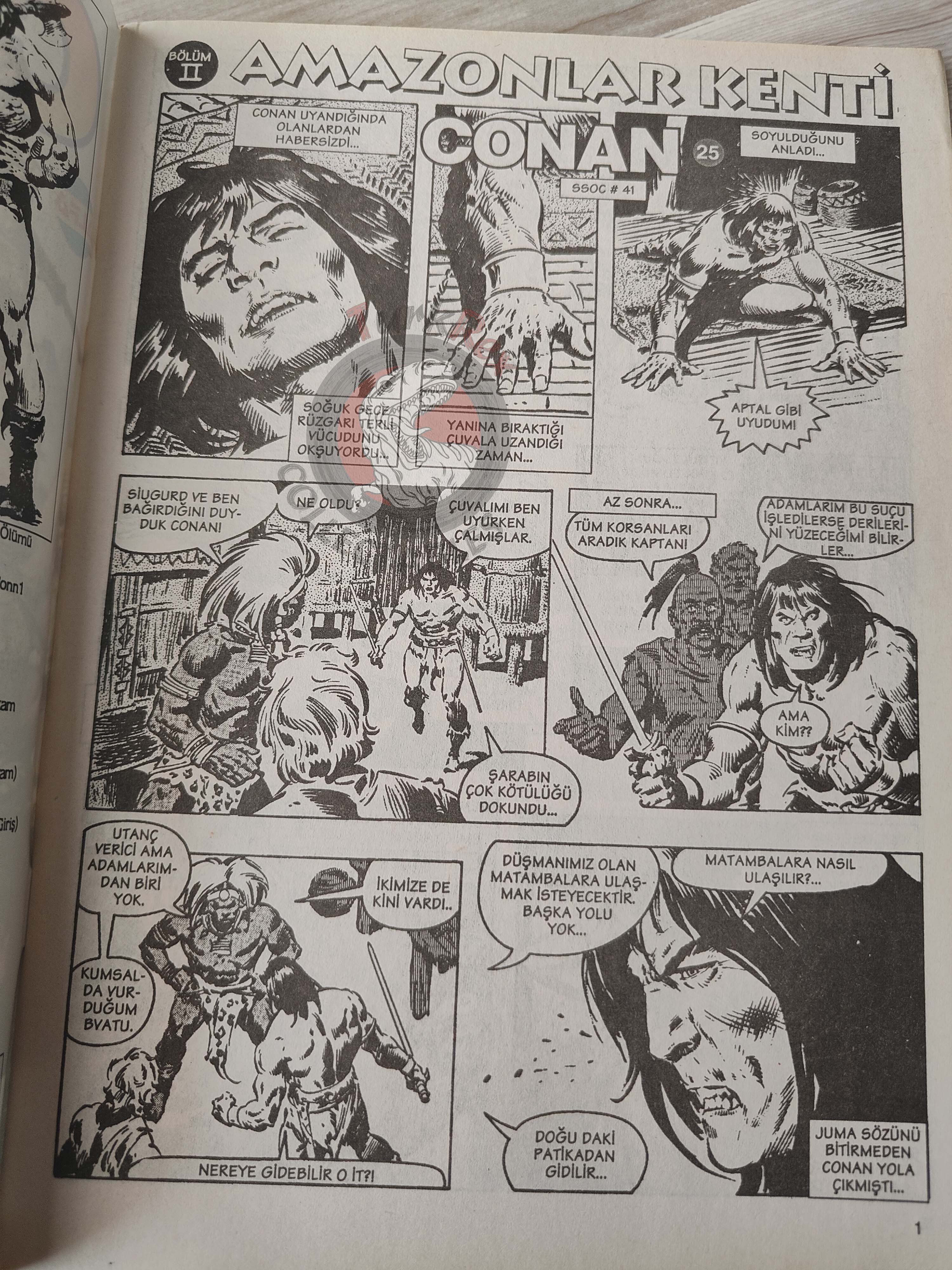 Conan #25 The Savage Sword of Conan #42 Turkish Comic Turkey