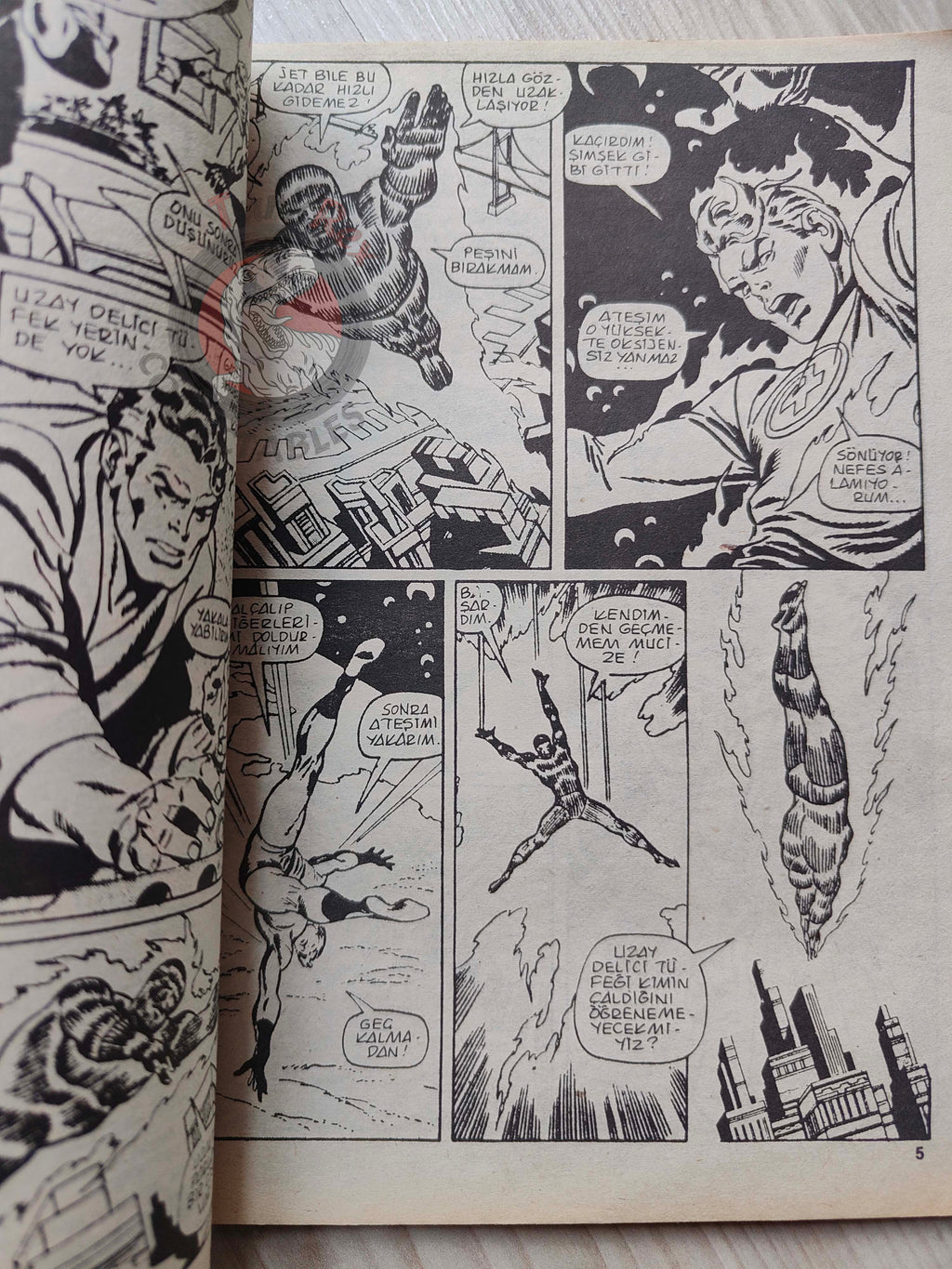 Silver Surfer #4 1987 Turkish Comic Turkey #5 #6 Fantasy Masterpieces #5