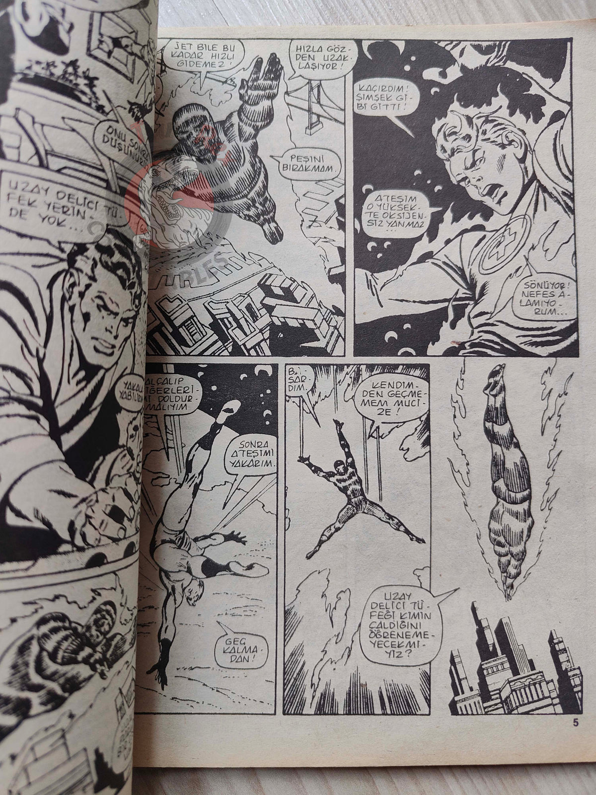 Silver Surfer #4 1987 Turkish Comic Turkey #5 #6 Fantasy Masterpieces #5