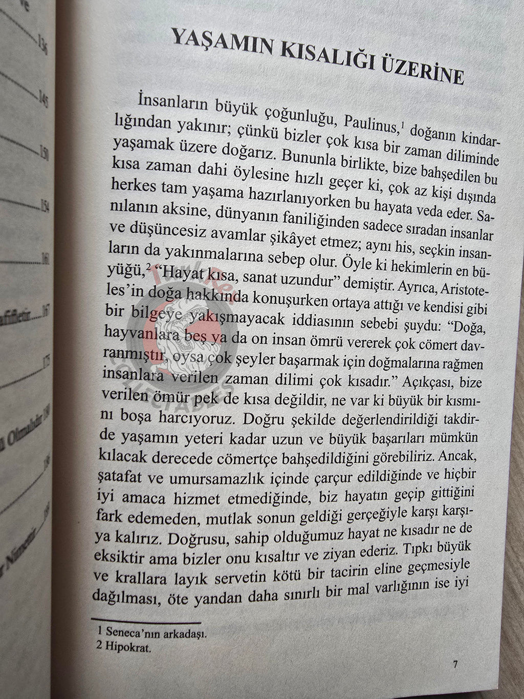 Lucius Annaeus Seneca – On the Shortness of Life 2022 Turkish Book Turkey