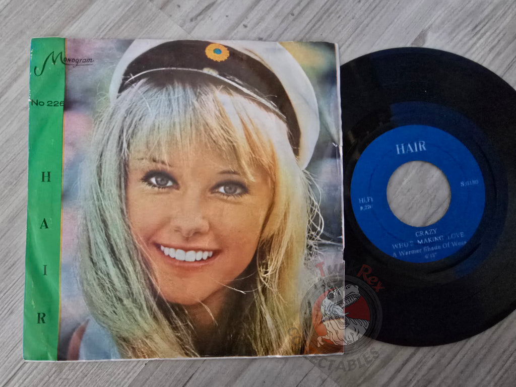 Galt MacDermot / Wess & The Airedales – Hair 7" Iran Pressing Vinyl Iranian Edition