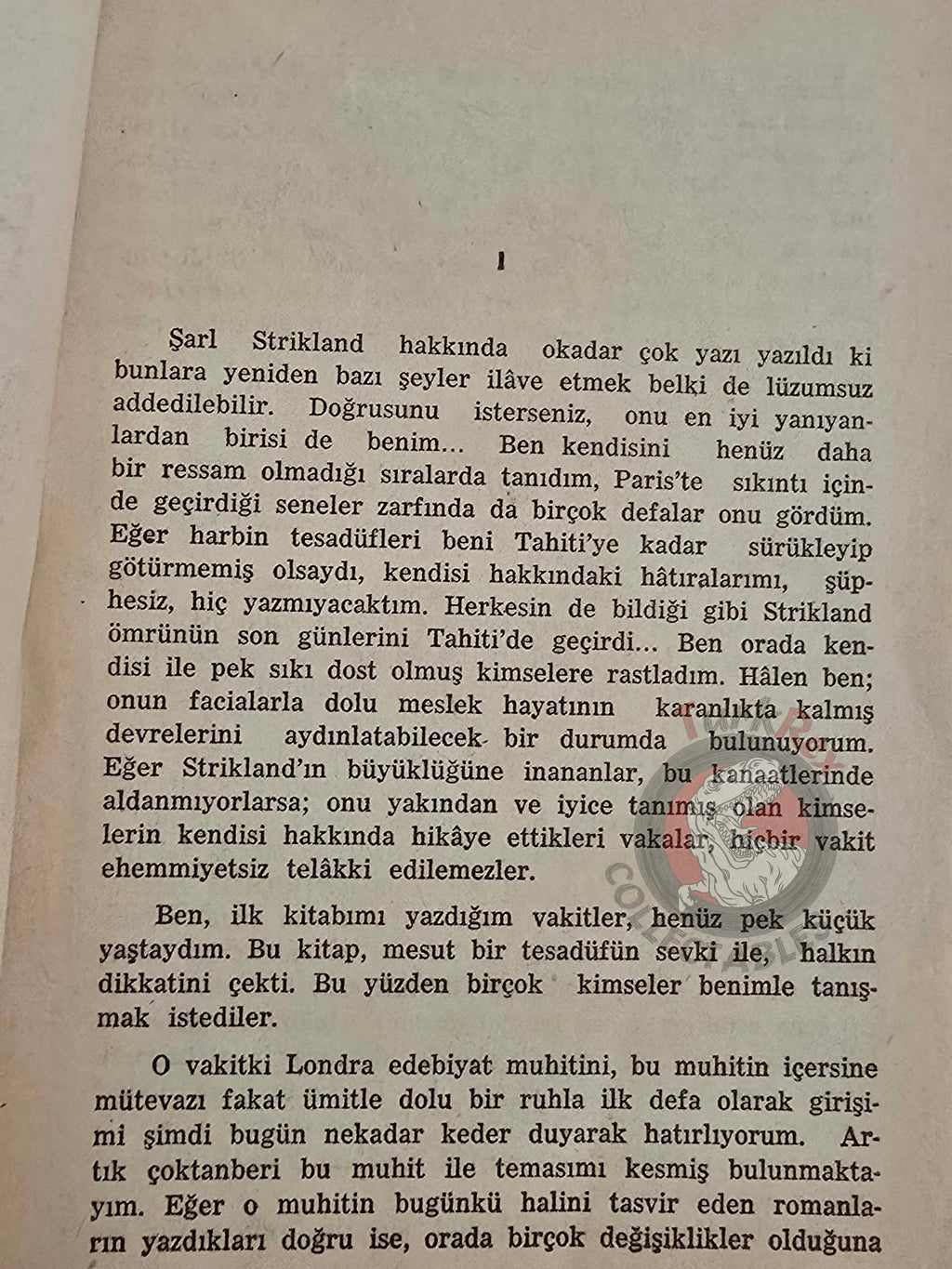 Somerset Maugham – The Moon and Sixpence 1954 1st Turkish Book Turkey