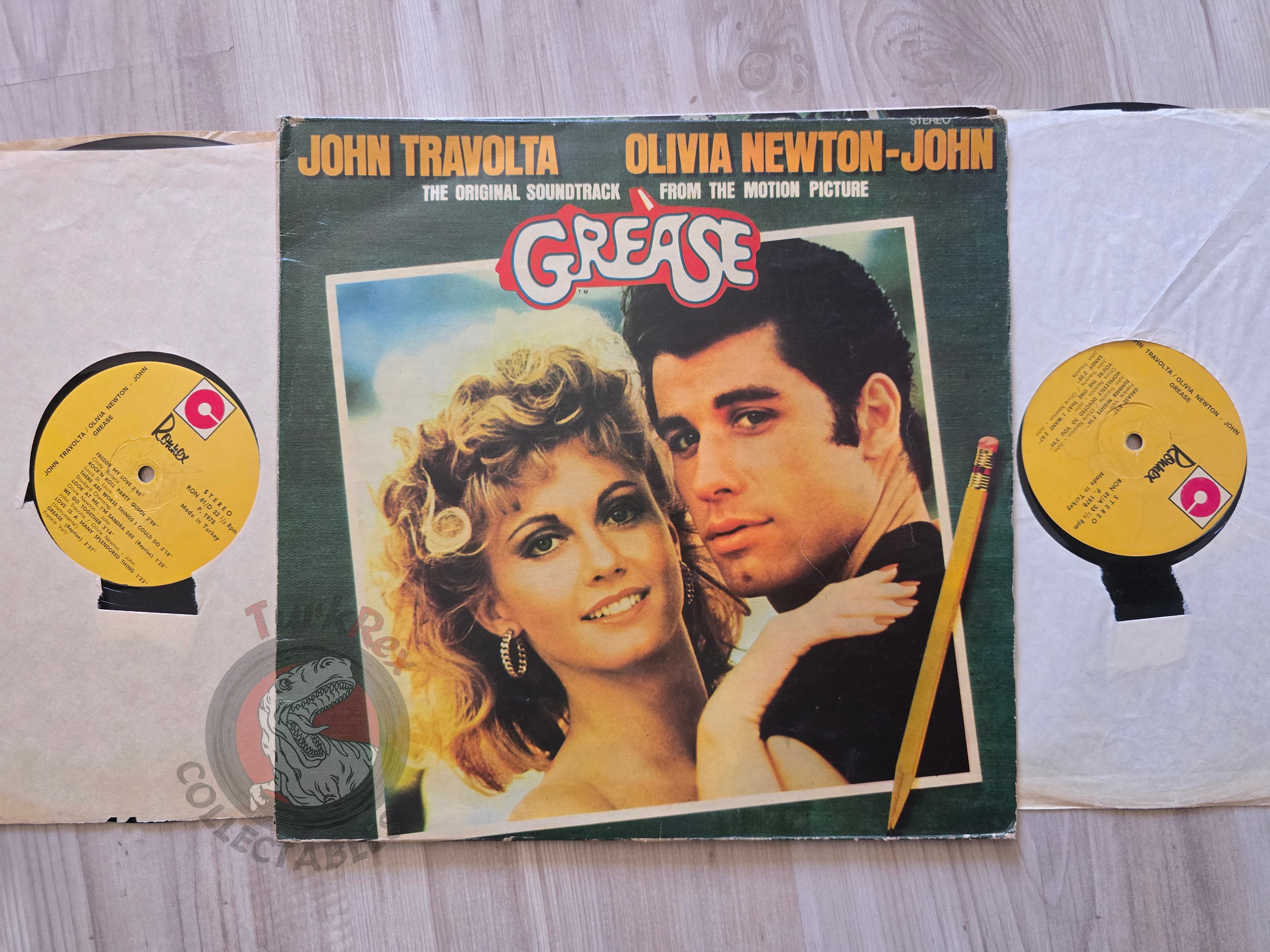 Grease (The Original Soundtrack From The Motion Picture) Turkish Pressing Vinyl Turkey Edition 2