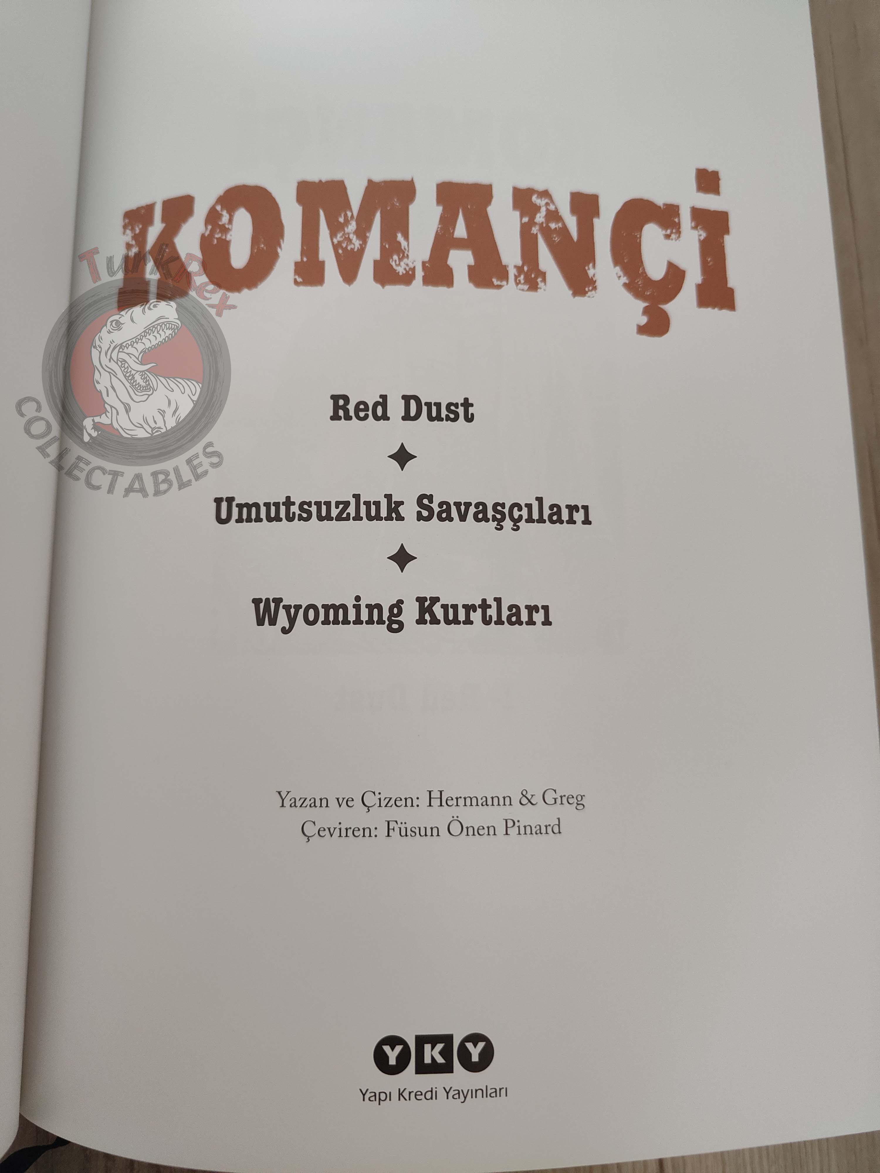 Comanche Vol #1 Issue #1–3 HC Turkish Comic Turkey Hermann & Greg Red Dust