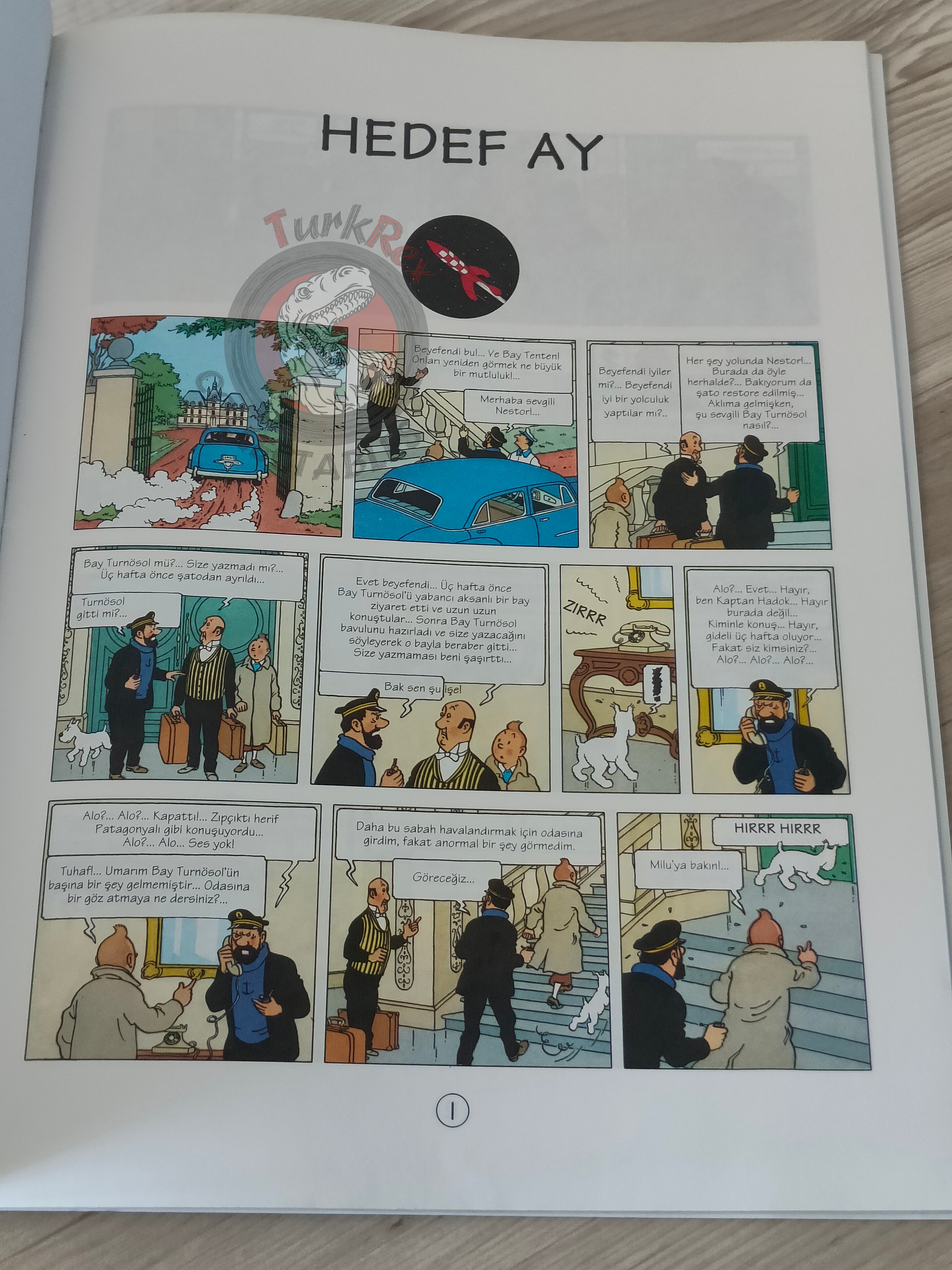 Tintin – Destination Moon 1996 Turkish Edition Comic Turkey 1st YKY