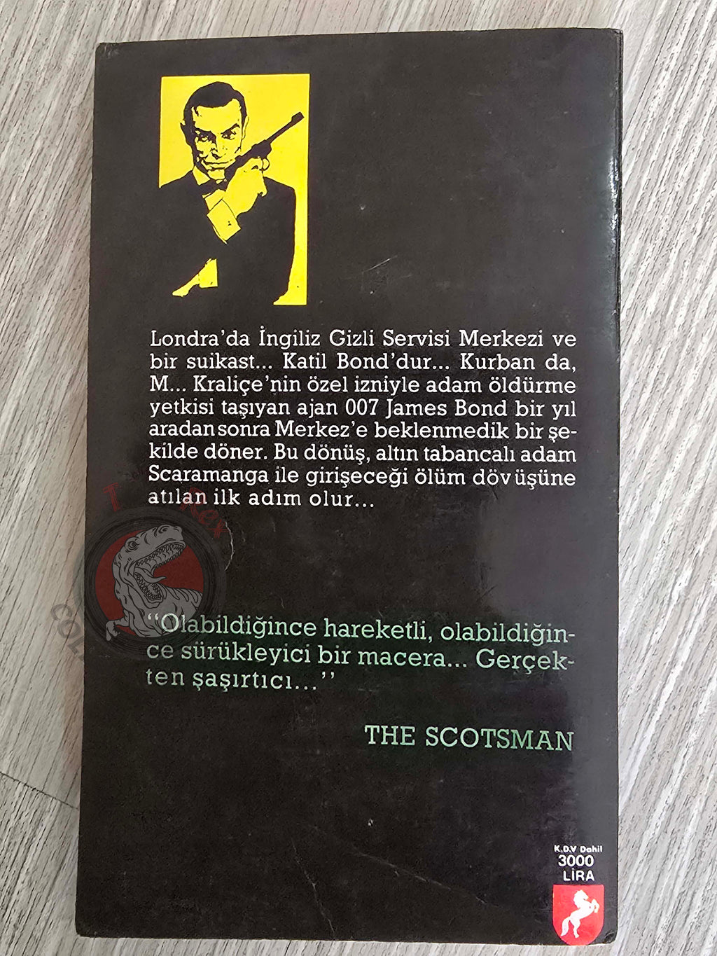 James Bond - The Man With The Golden Gun 1990 Turkish Book Turkey Ian Fleming