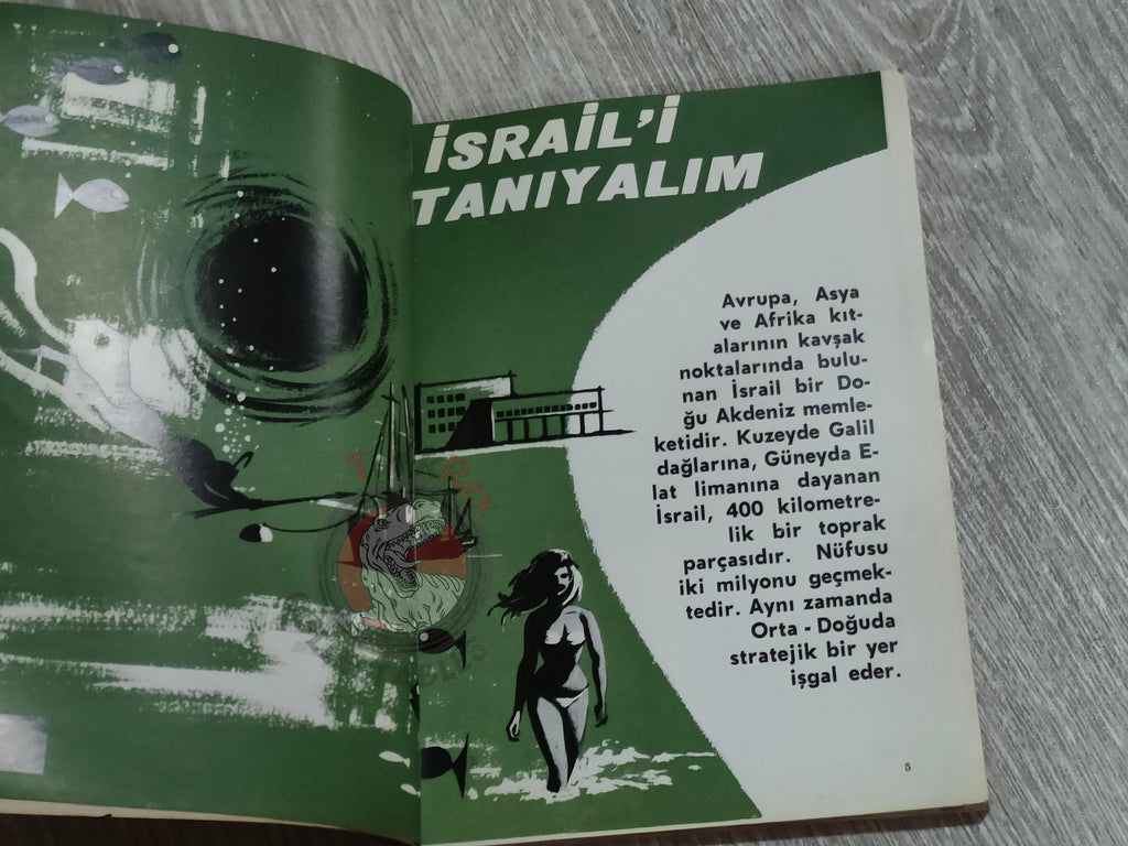 Israel 13th Anniversary 1961 Israeli Embassy Propaganda Turkish Book Turkey Middle East