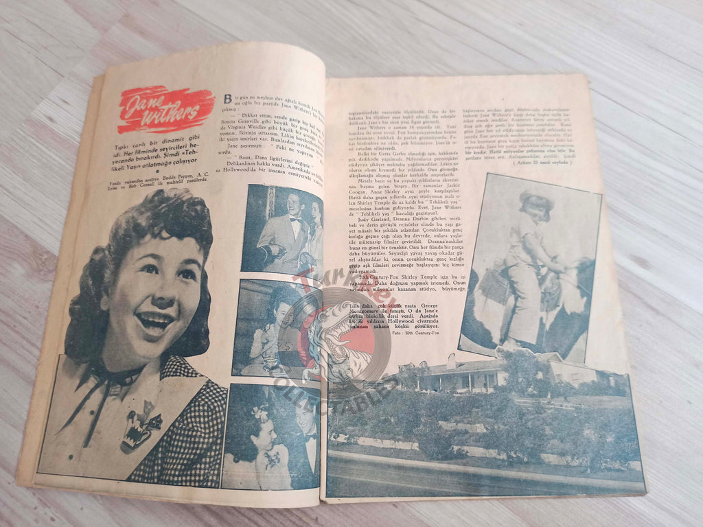 Yıldız 1944 Hedy Lamarr Turkish Mag Turkey Hollywood Betty Grable Claudette Colbert Jane Withers