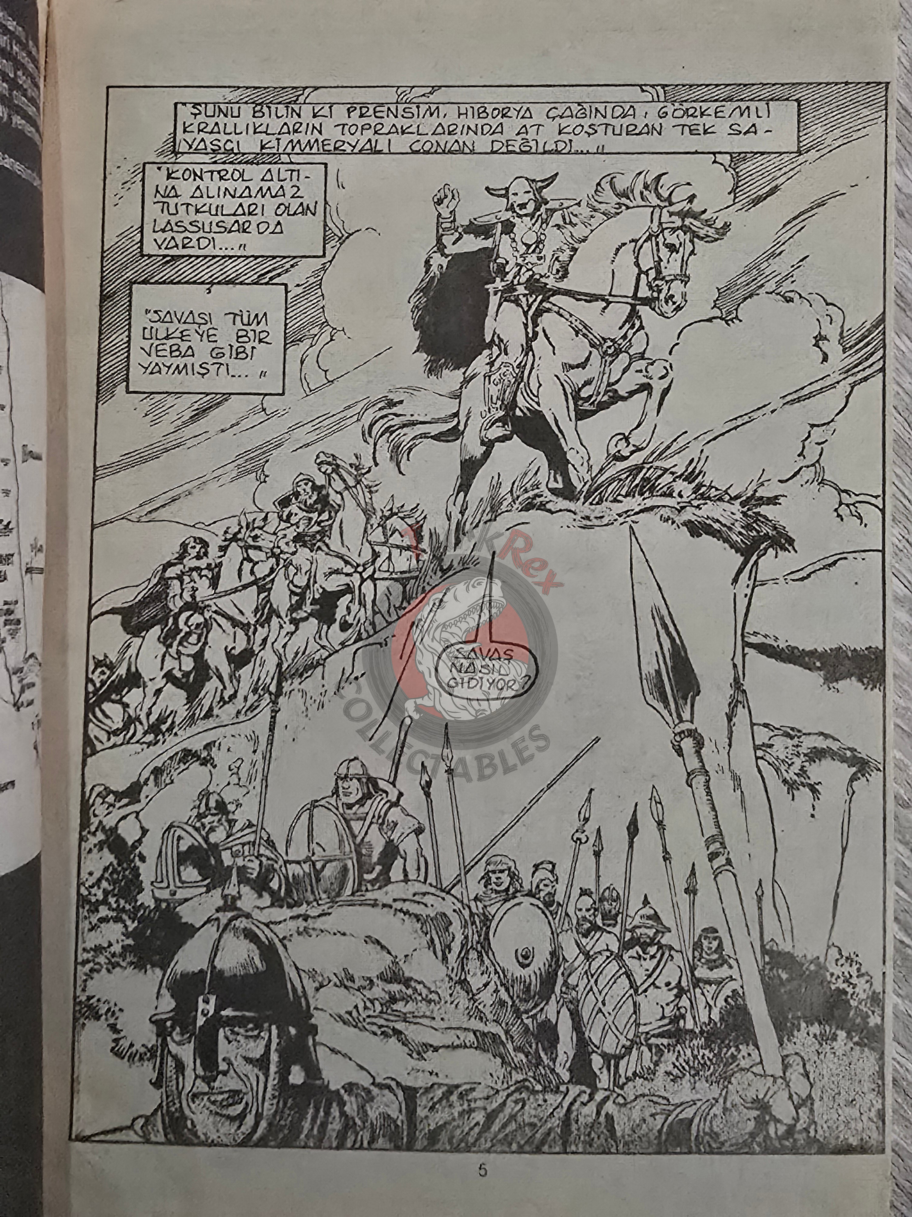 Red Sonja Summer Special Issue 1987 Turkish Comic Turkey Cover #2 - Indiana Jones #15 #16
