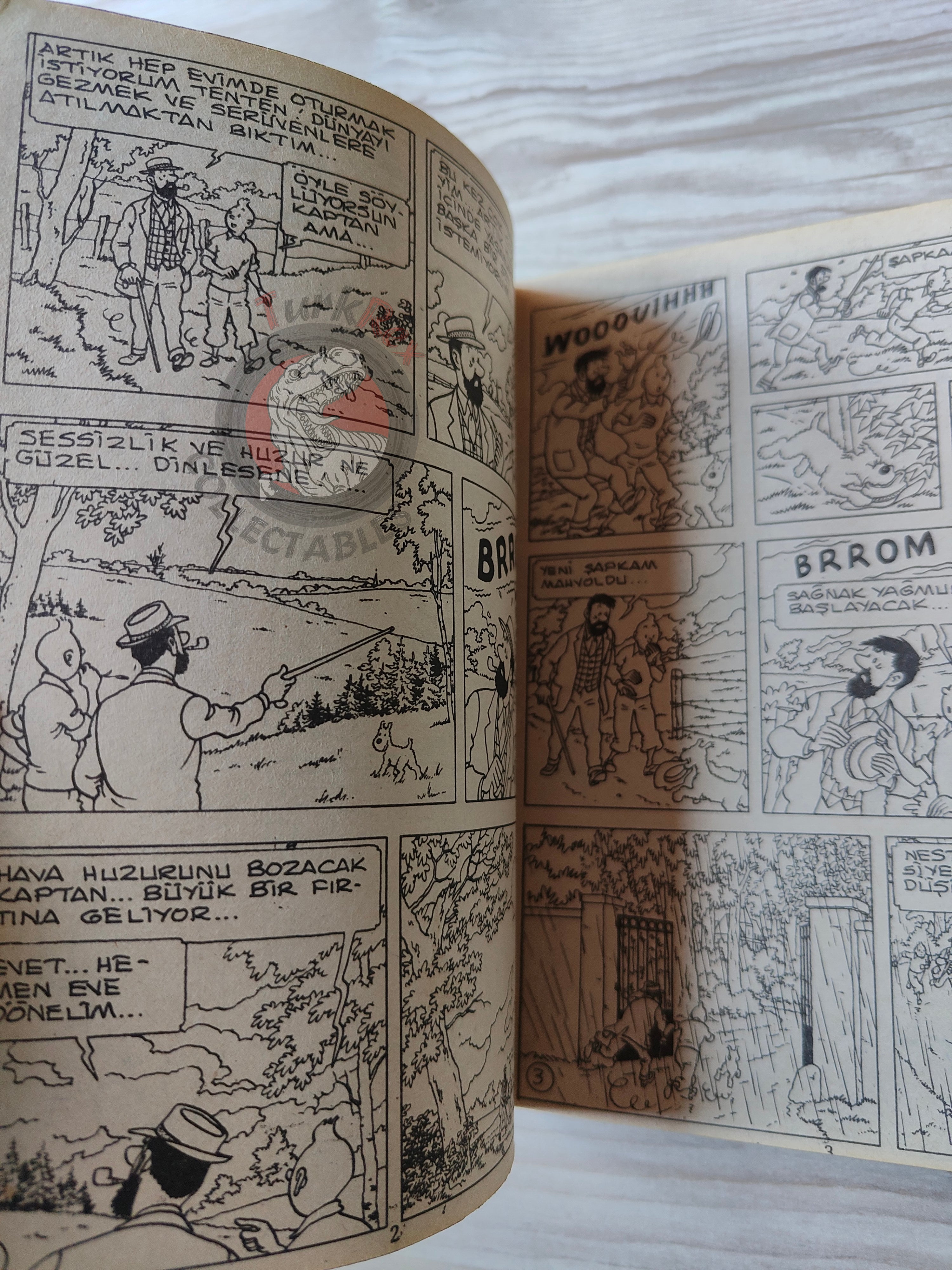 Tintin – The Red Sea Sharks & Calculus Affair late 1980s Turkish Edition Comic Turkey
