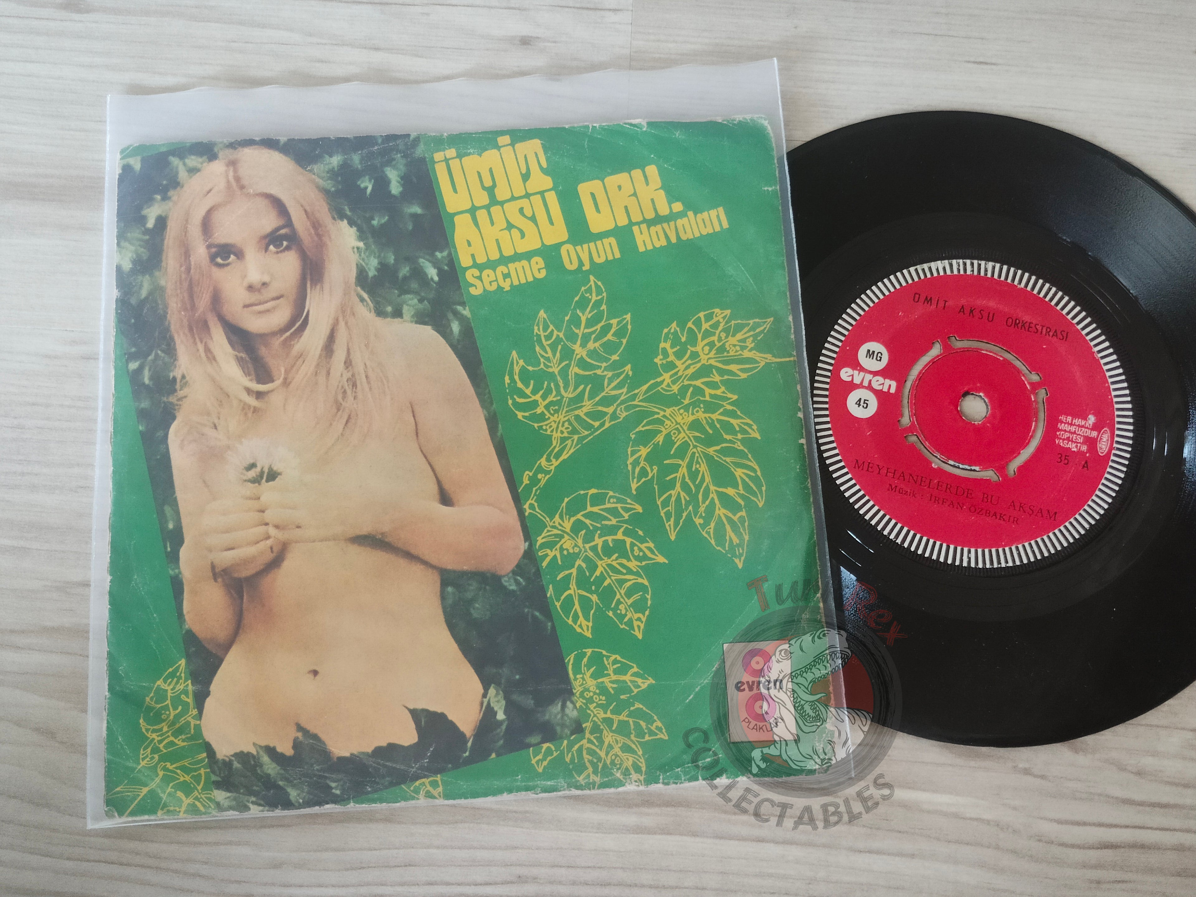 Ümit Aksu Orkestrası – Aşkın İçimde Rüya 7" Turkish Pressing Vinyl Turkey Edition Turkish Belly Dances