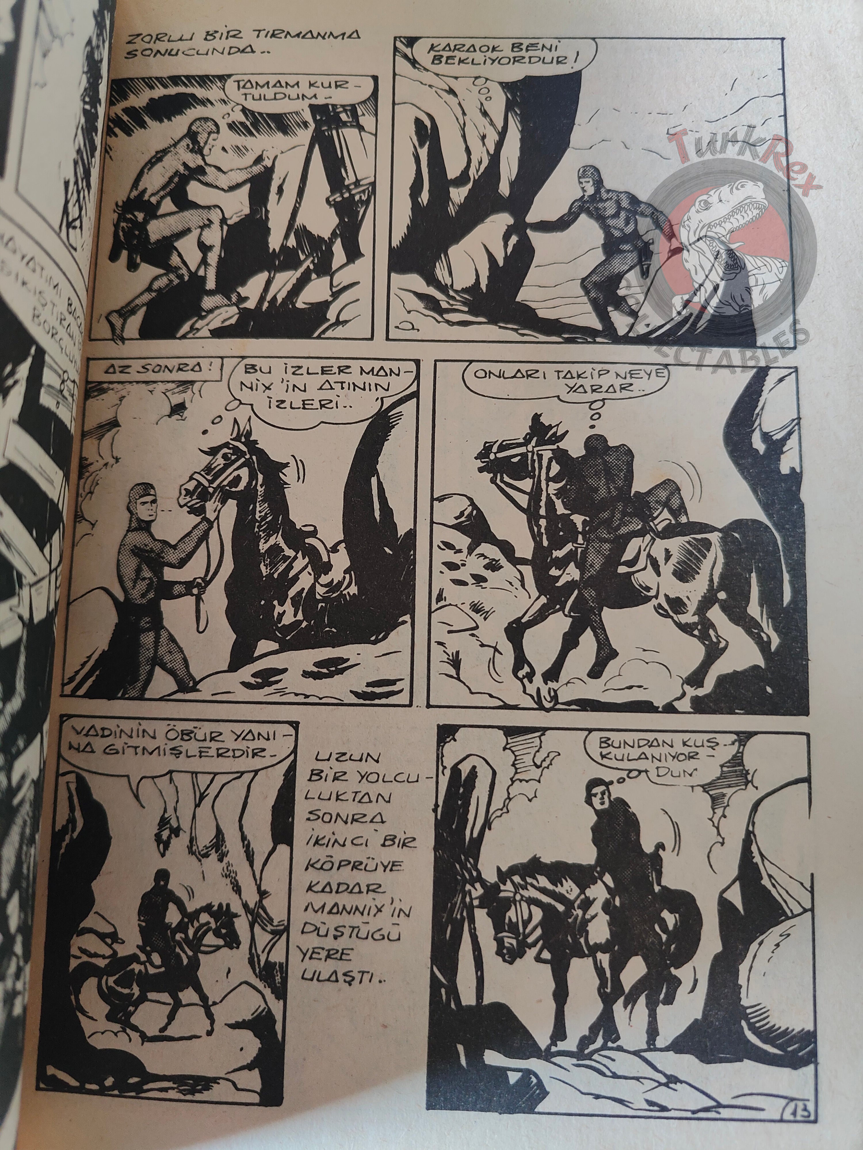 Rakar #13 1974 Turkish Comic Turkey Marcel Navarro Gaston Spirou & Fantasio