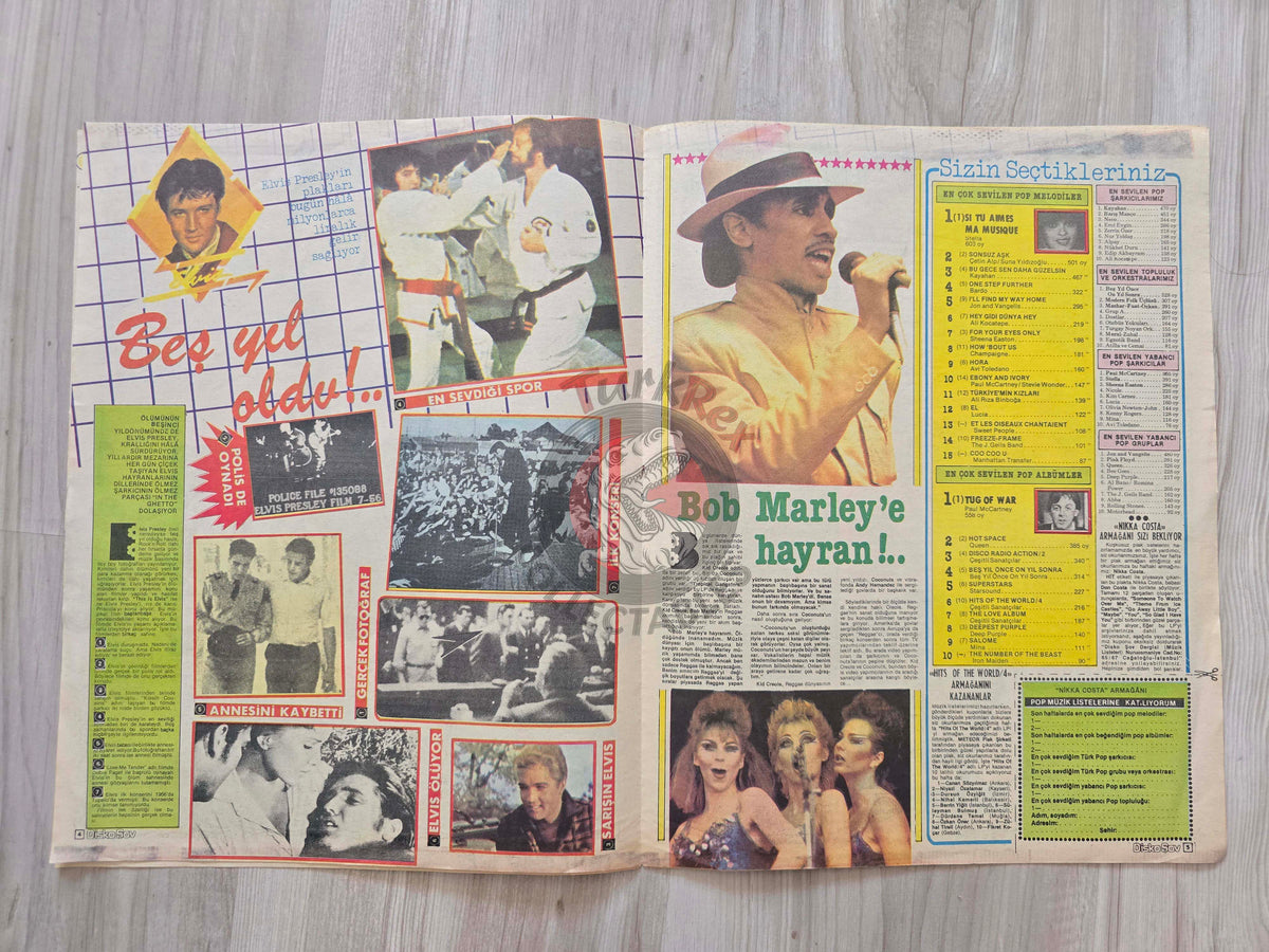 Hey Disko Şov 1982 Smokie Turkish Mag Turkey Kid Creole Shakin’ Stevens David Bowie Elvis Presley