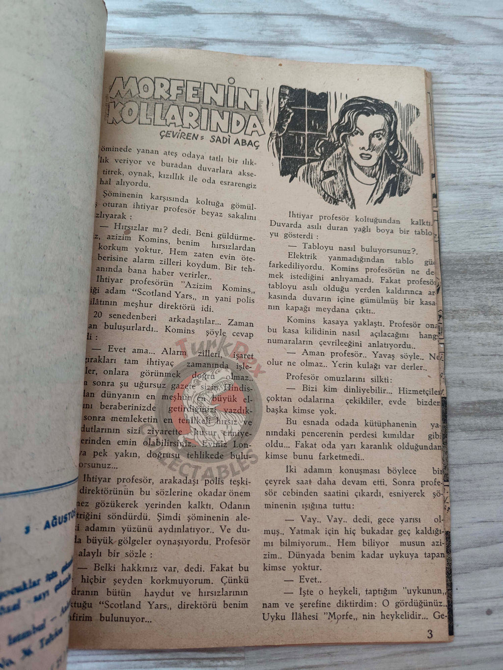 1001 Roman 1943 The Blonde Danger – Revenge Turkish Comic Mag Turkey