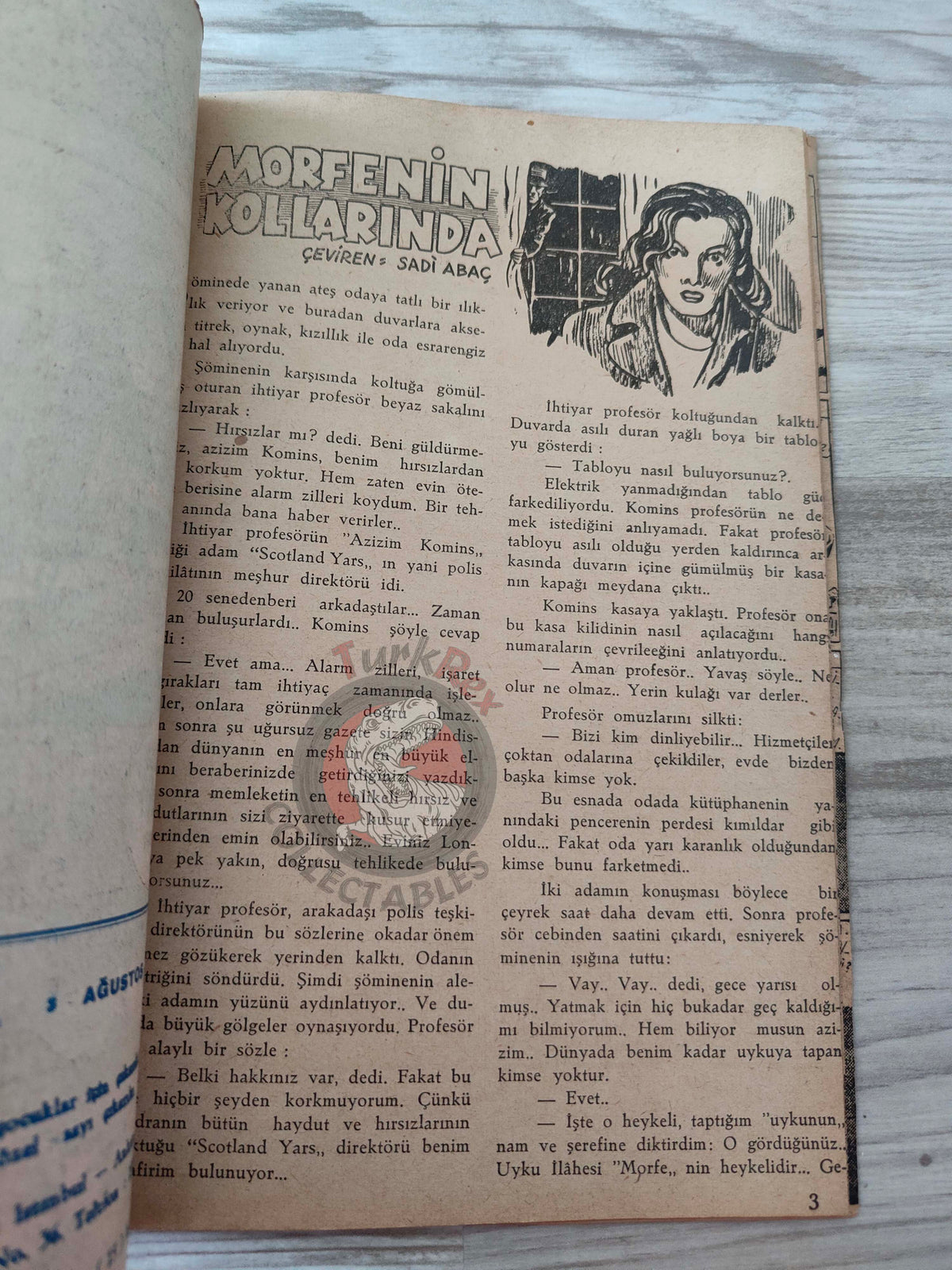 1001 Roman 1943 The Blonde Danger – Revenge Turkish Comic Mag Turkey
