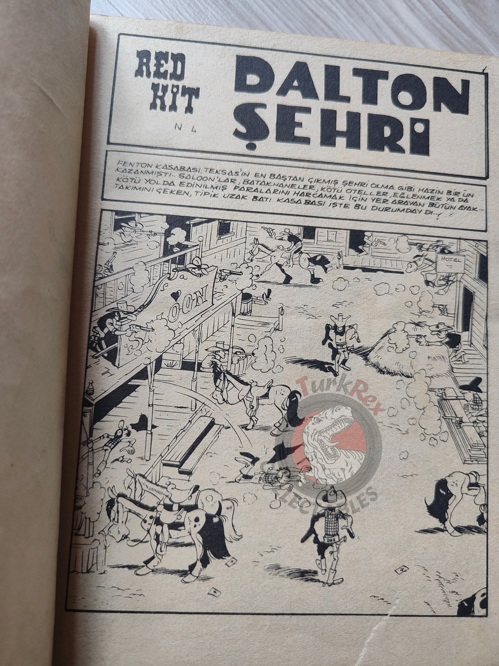 Lucky Luke #2 Dalton City 1972 Turkish Comic Turkey Tif Et Tondu