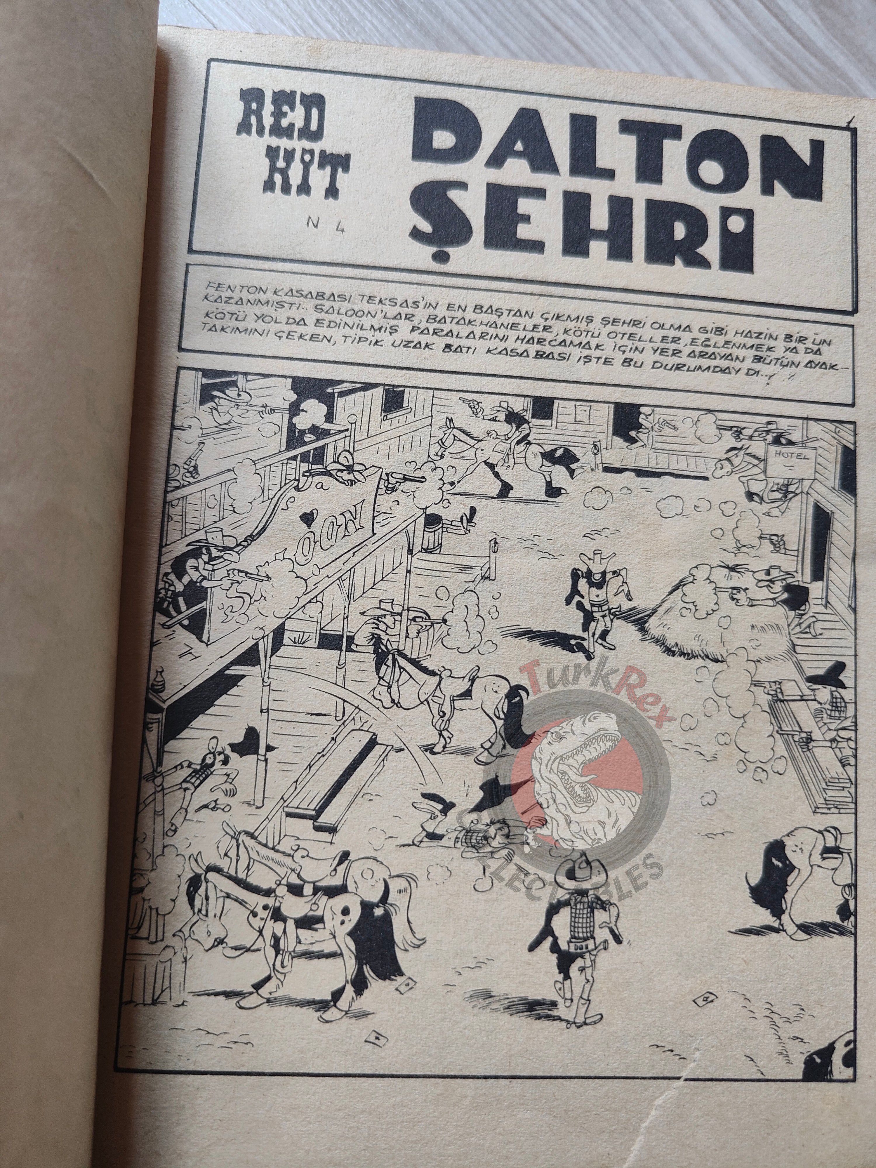 Lucky Luke #2 Dalton City 1972 Turkish Comic Turkey Tif Et Tondu