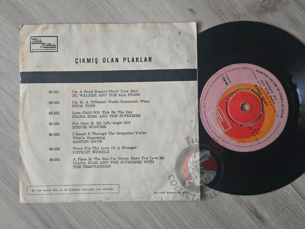 Diana Ross And The Supremes – Love Child 7" Turkish Pressing Vinyl Turkey Edition