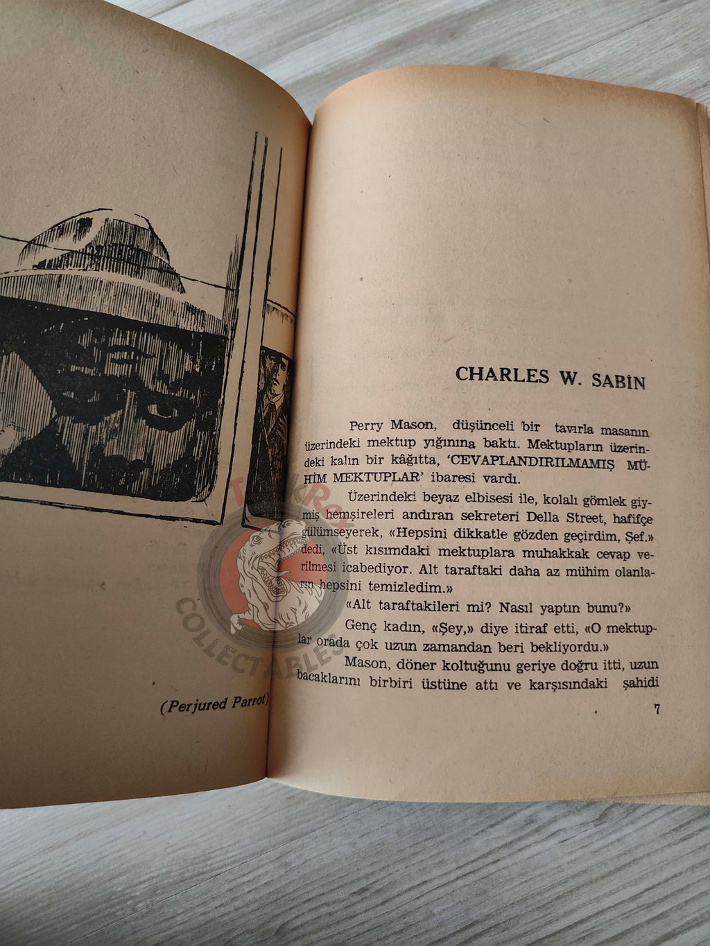 Erle Stanley Gardner – The Case of the Perjured Parrot 1965 Turkish Book Turkey
