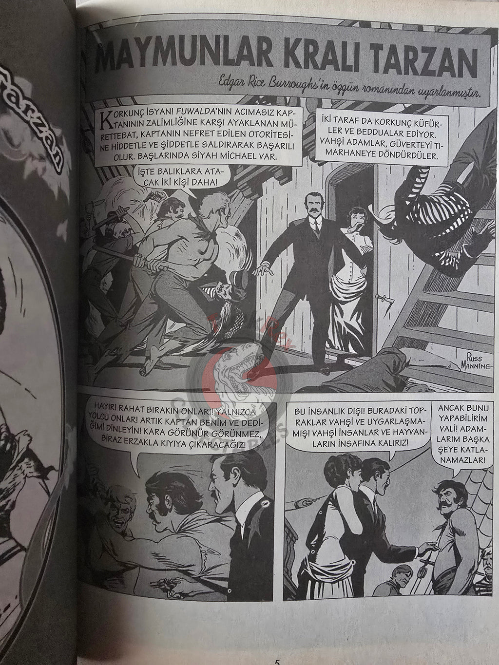 The Tarzan Comics Library #1 - Tarzan of the Apes Turkish Comic Turkey Russ Manning