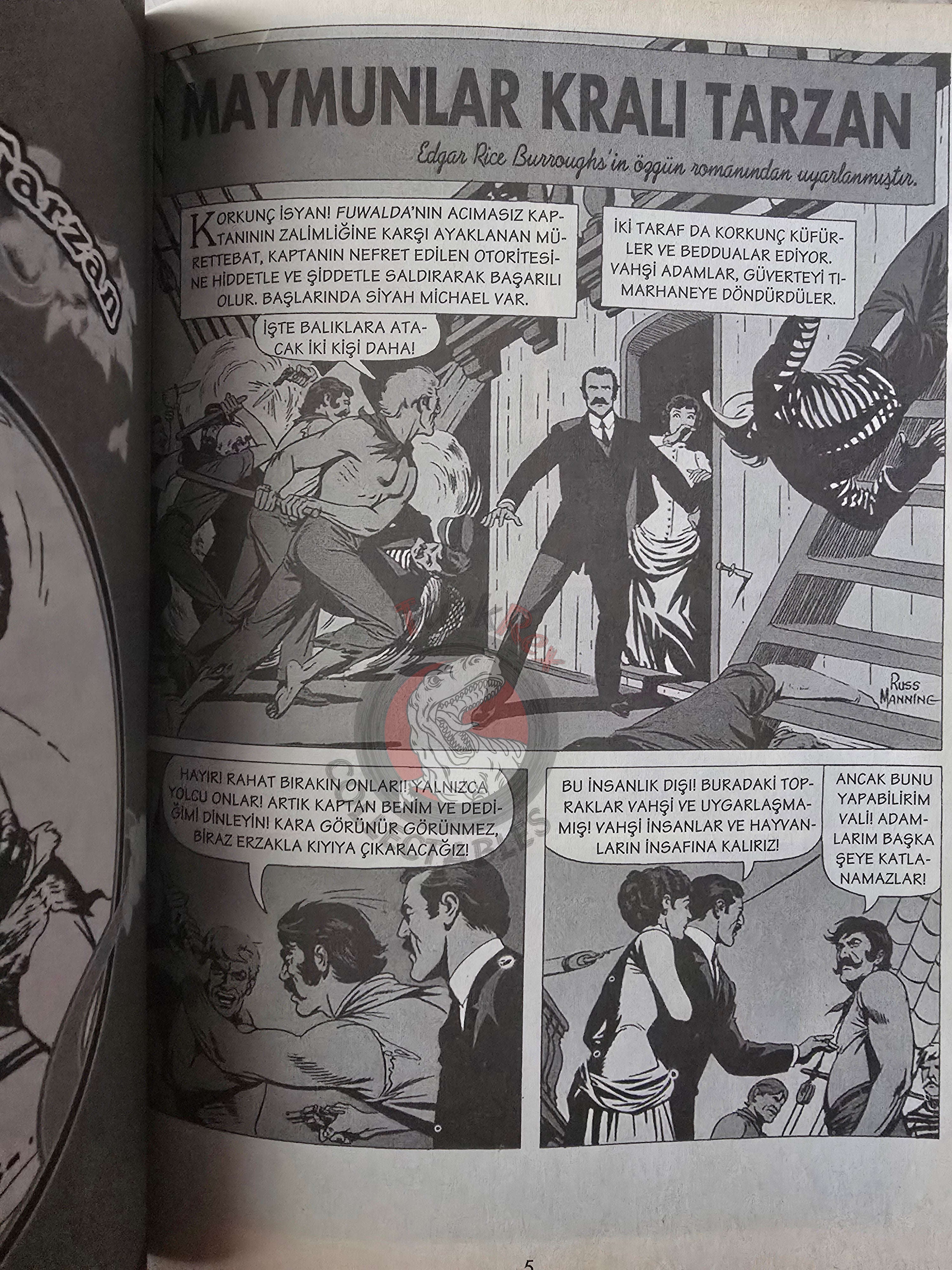 The Tarzan Comics Library #1 - Tarzan of the Apes Turkish Comic Turkey Russ Manning
