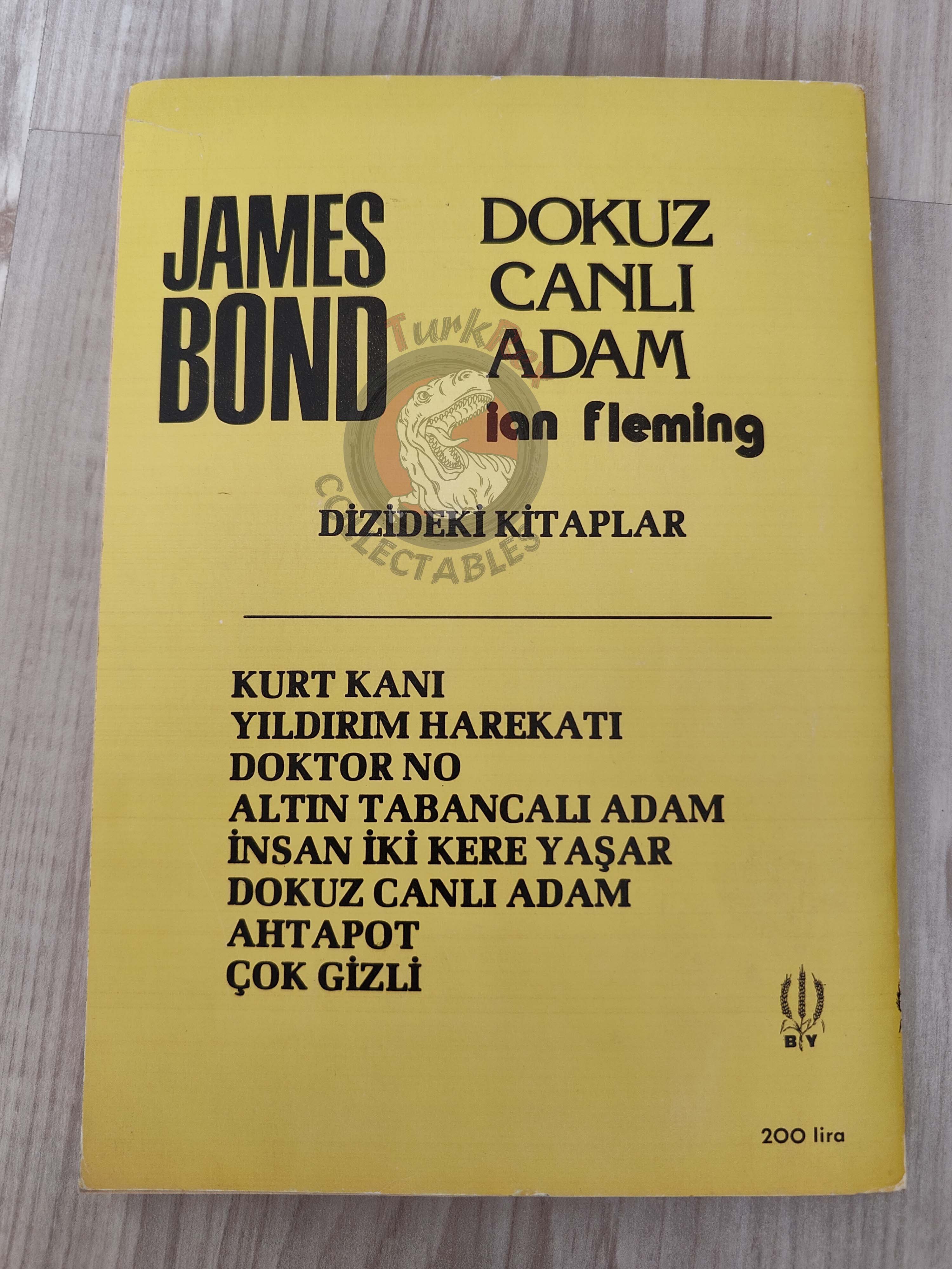 James Bond - Live and Let Die 1984 Turkish Book Turkey Ian Fleming
