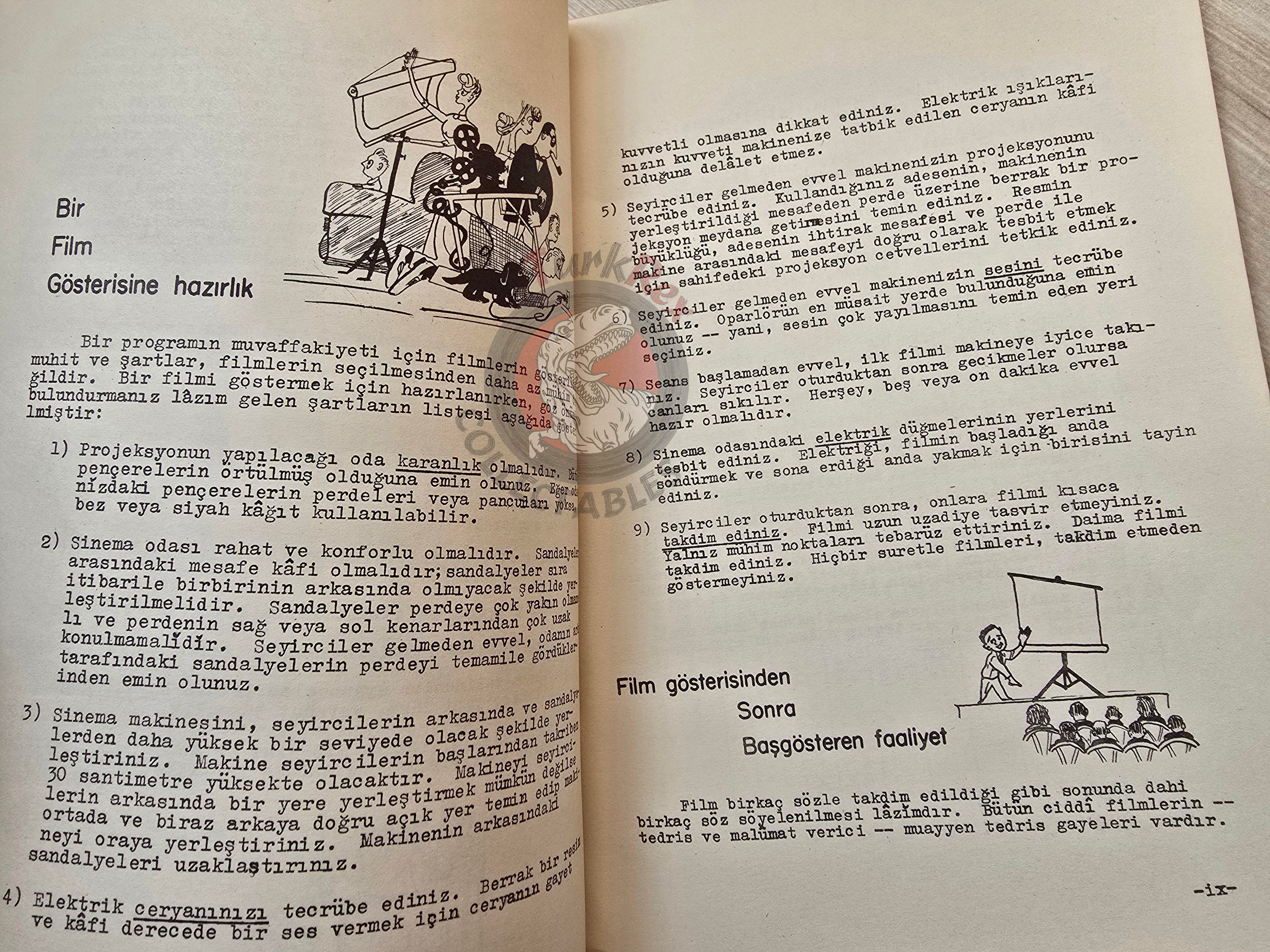 Guide to 16 mm Motion Pictures United States Information Service 1950s Turkish Book Turkey