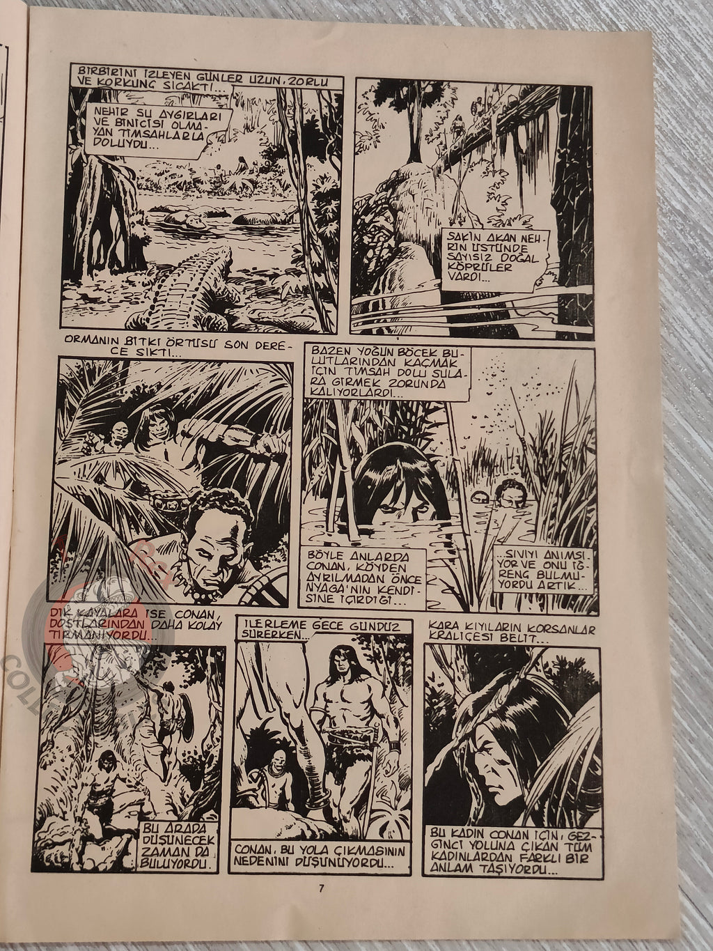 Conan #4 Turkish Comic Turkey Conan the Barbarian #61 Amra 1984