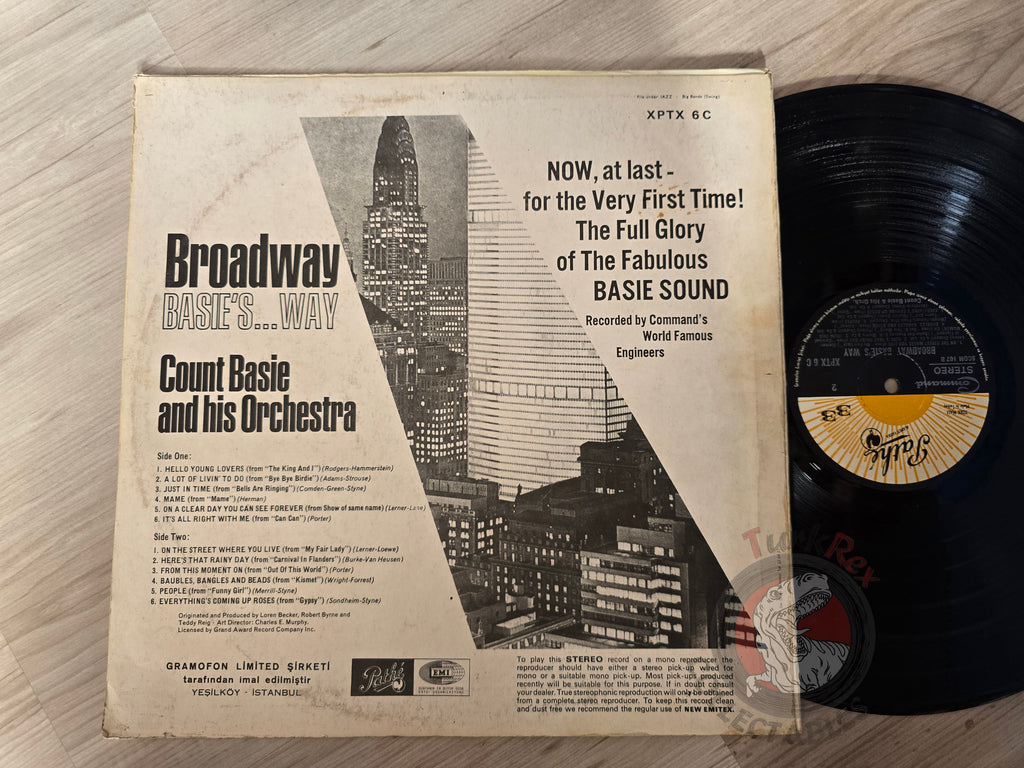 Count Basie And His Orchestra – Broadway Basie's...Way  Turkish Pressing Vinyl Turkey Edition