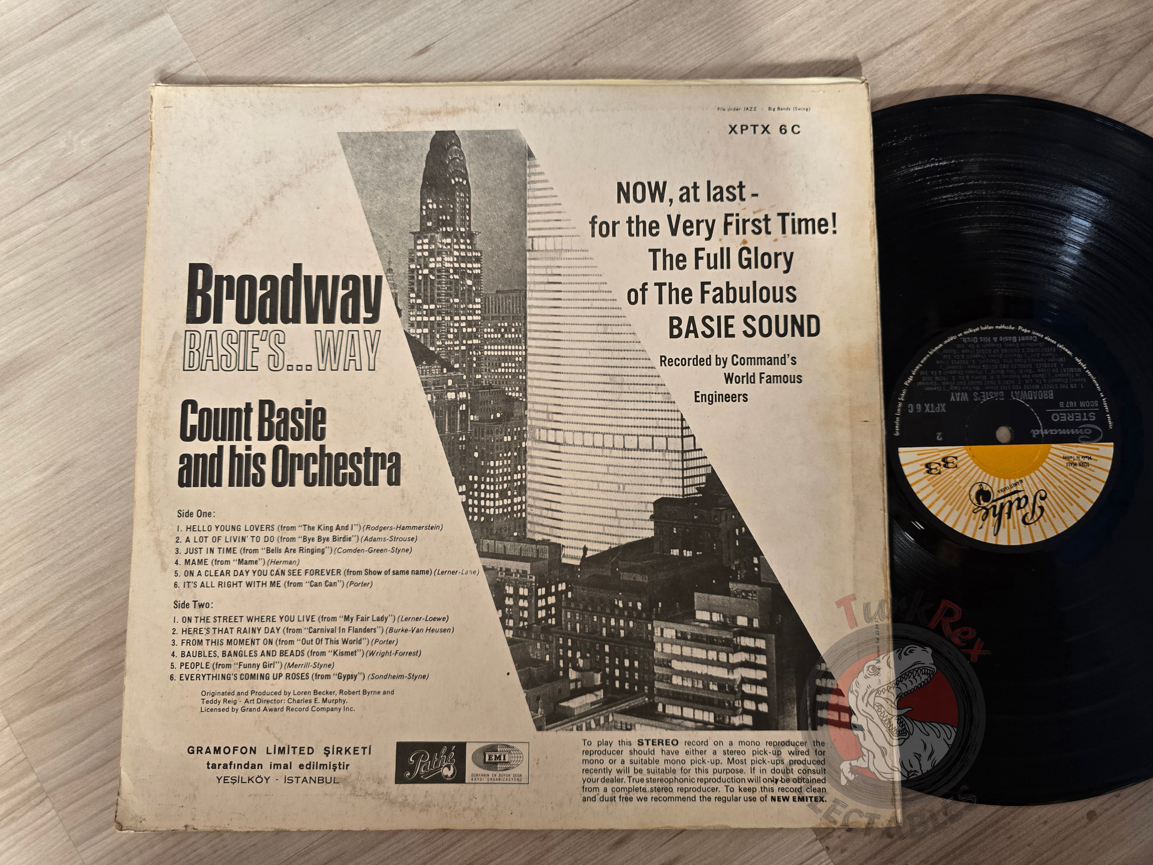 Count Basie And His Orchestra – Broadway Basie's...Way  Turkish Pressing Vinyl Turkey Edition
