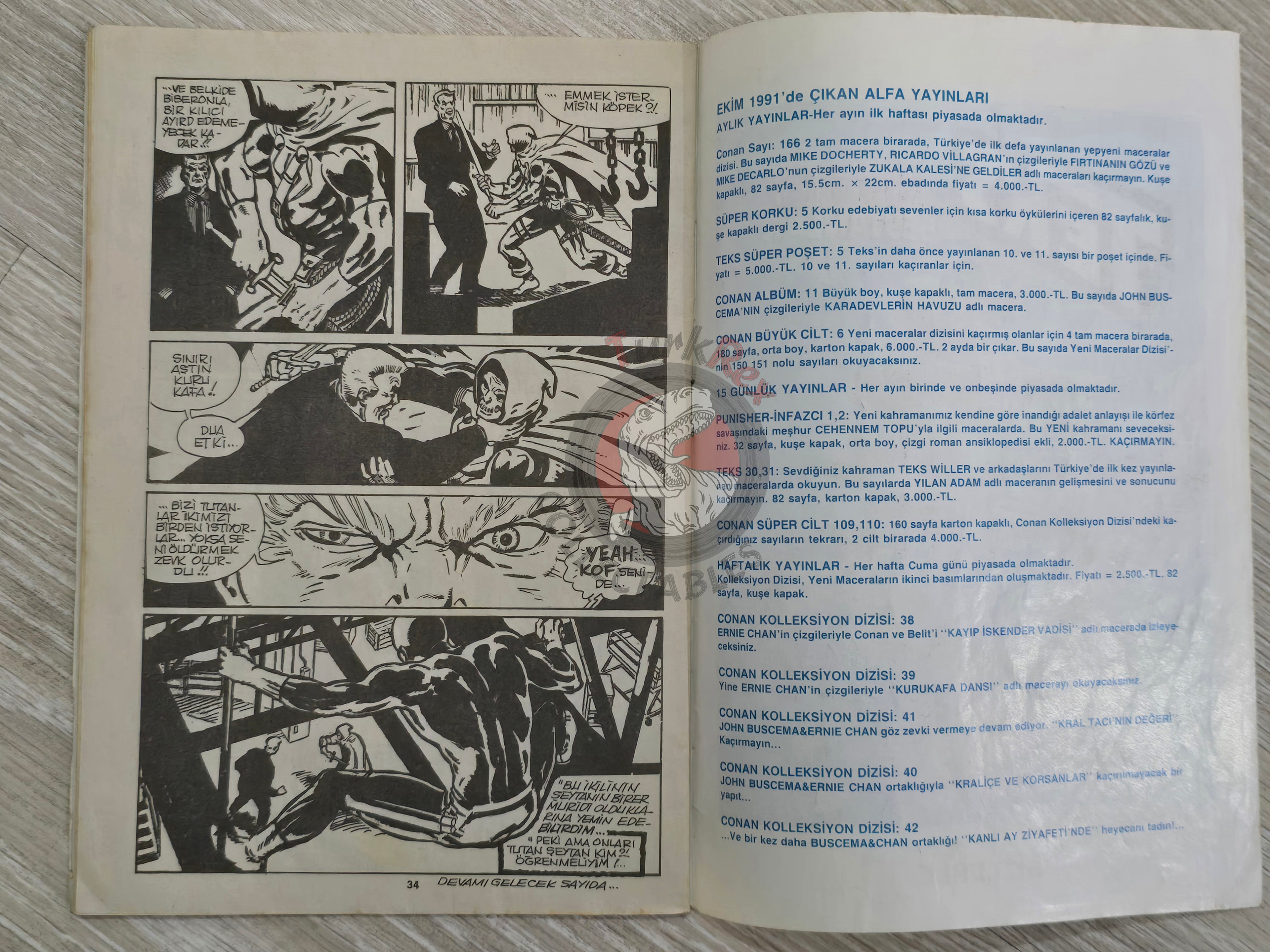 The Punisher #2 1991 Turkish Comic Turkey #47 #48 Daredevil #292
