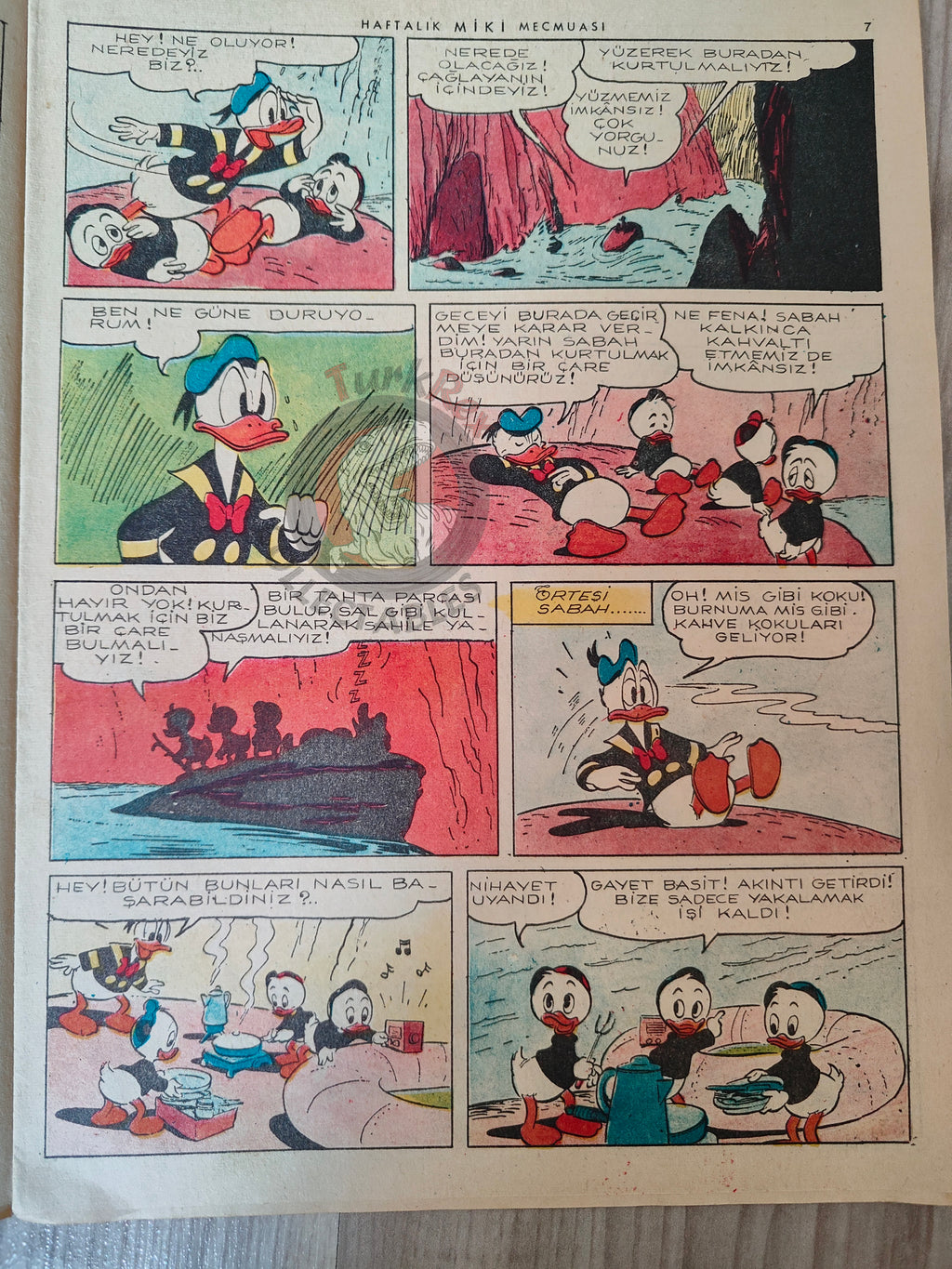 Mickey Mouse Mag #56 1963 Turkish Comic Turkey Walt Disney Donald Duck Chip ’n Dale