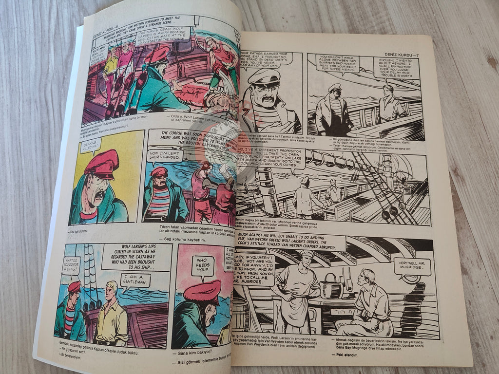 The Sea Wolf – Jack London Turkish Comic Turkey Classics Illustrated