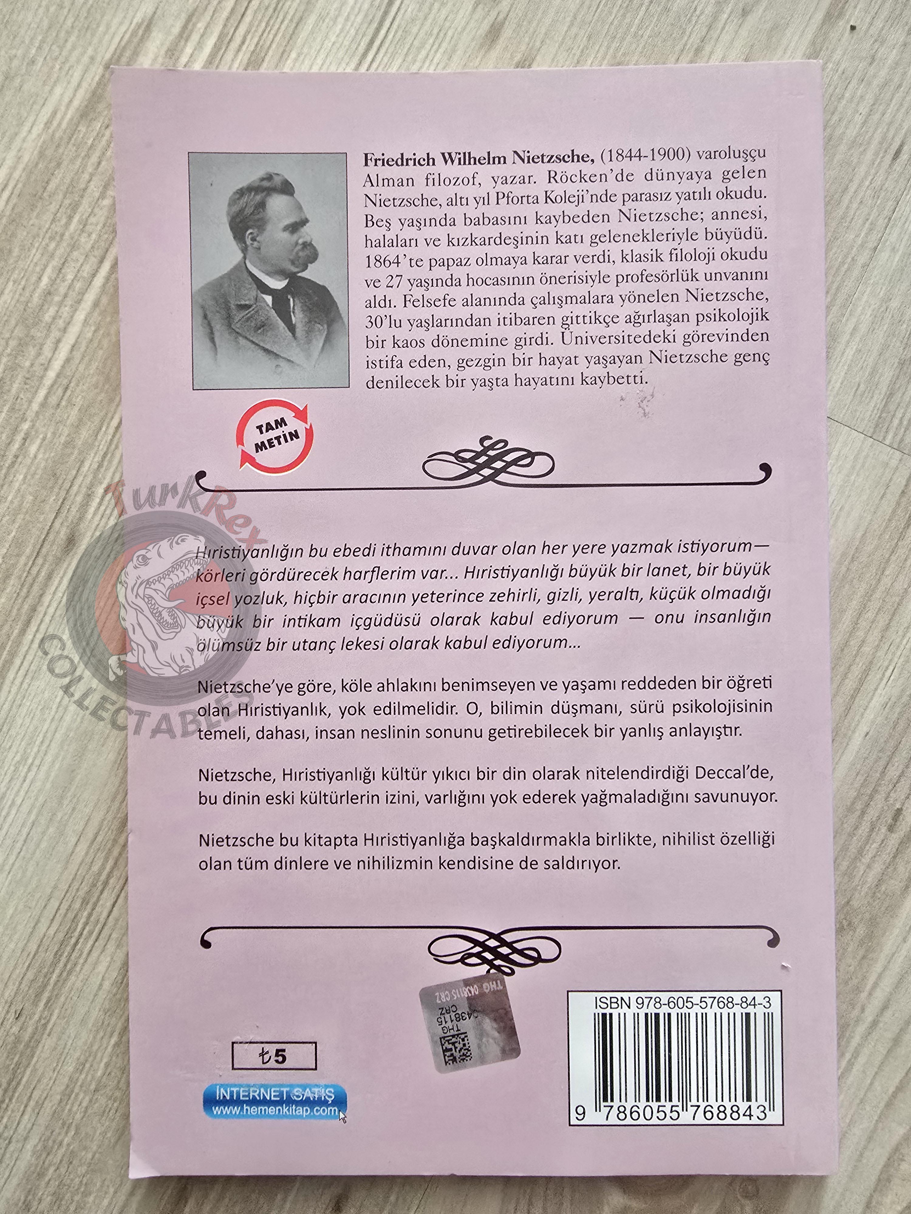 Friedrich Nietzsche – The Antichrist 2014 Turkish Book Turkey