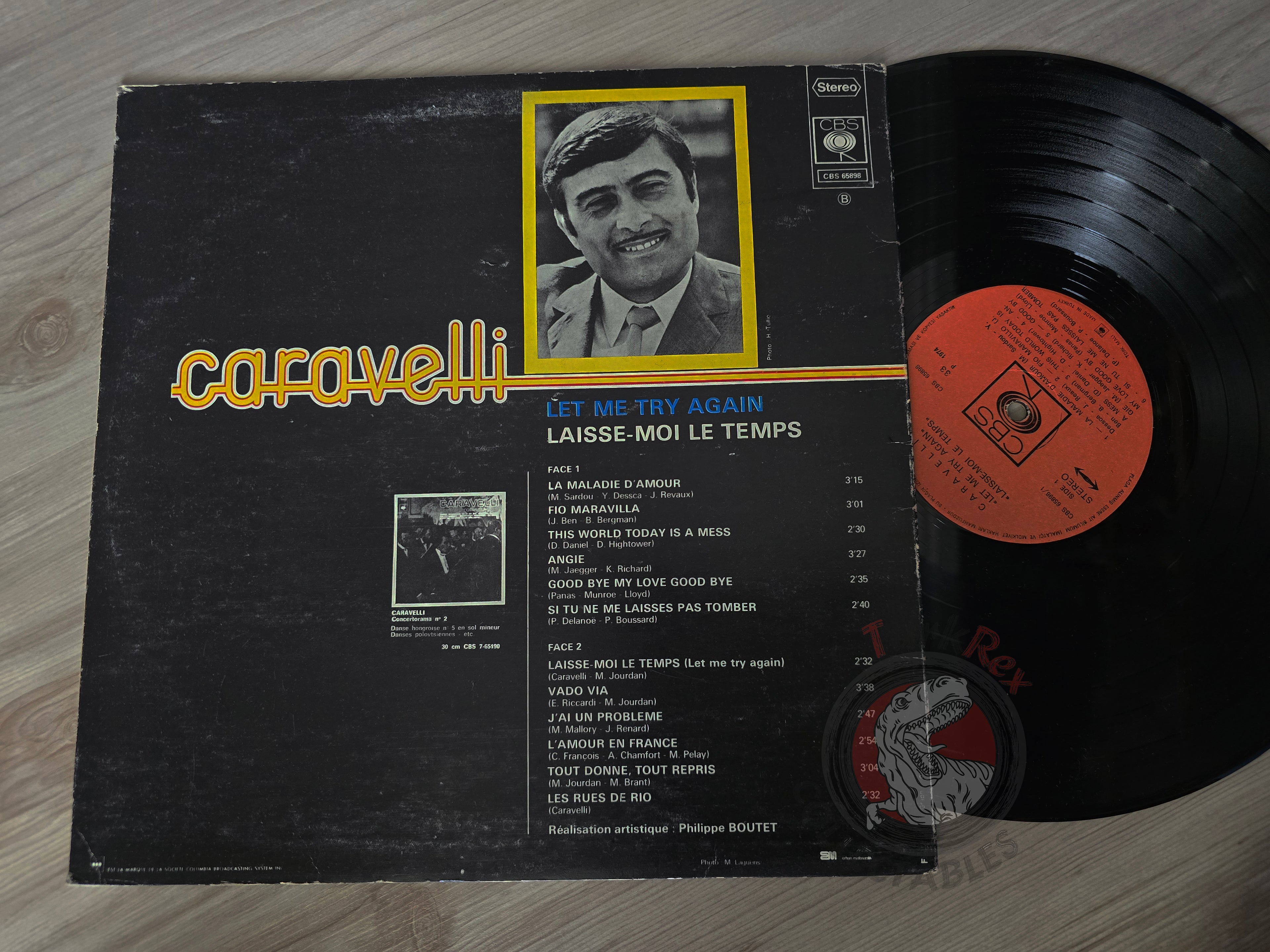 Caravelli – Let Me Try Again / Laisse - Moi Le Temps Turkish Pressing Vinyl Turkey Edition