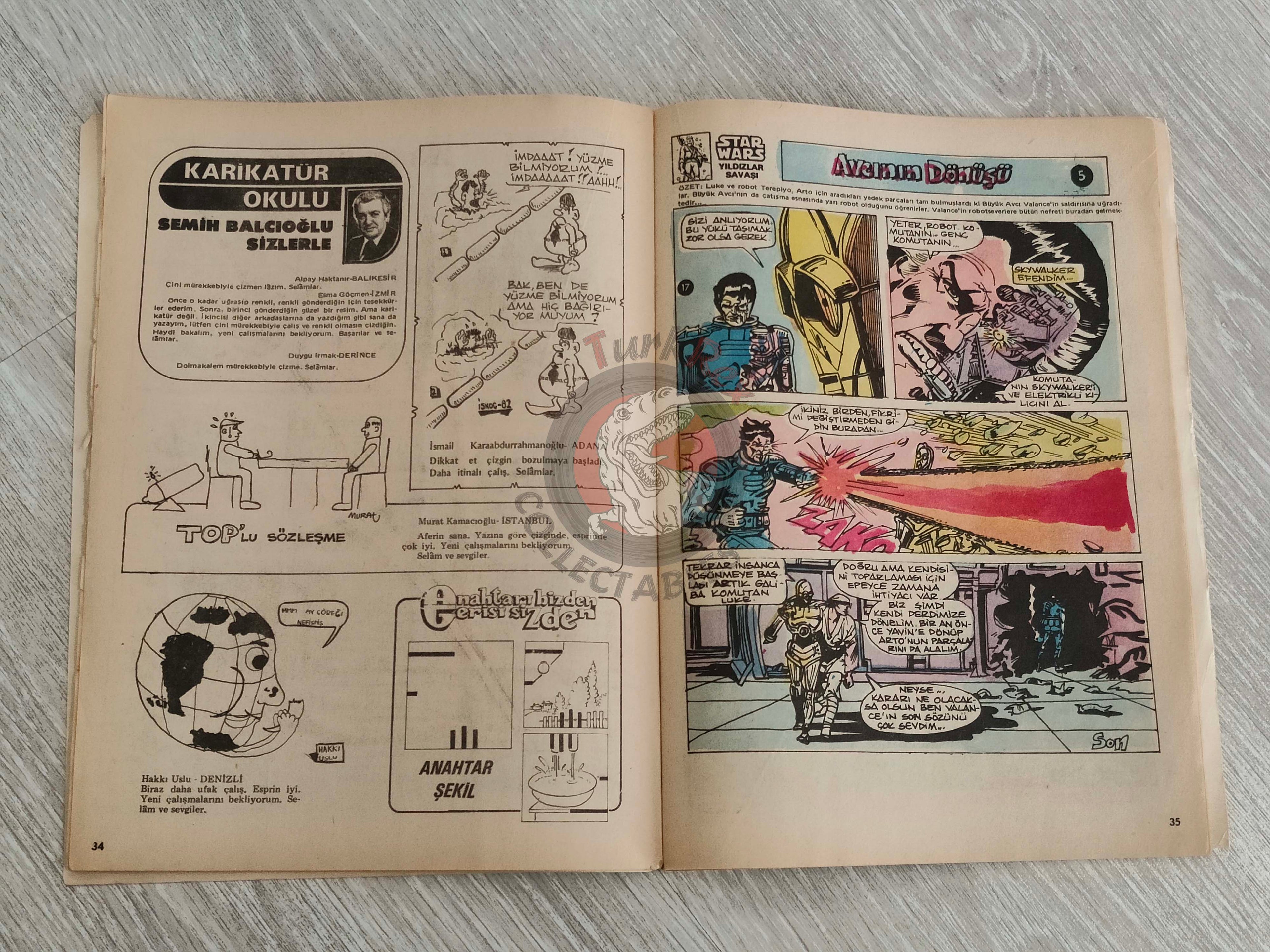 Tercüman Çocuk #38 1982 Turkish Comic Turkey Superman Star Wars #27 #28 The Flintstones Thorgal Larry Yuma